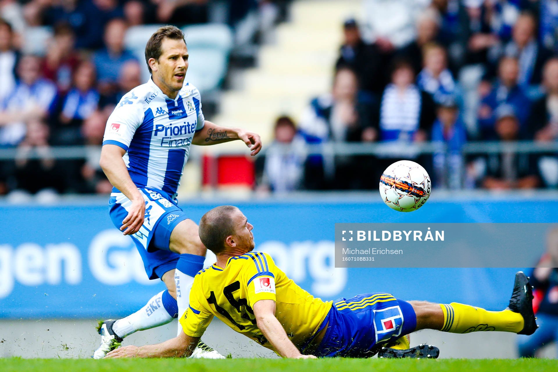IFK Göteborgs Tobias Hysén provar skott