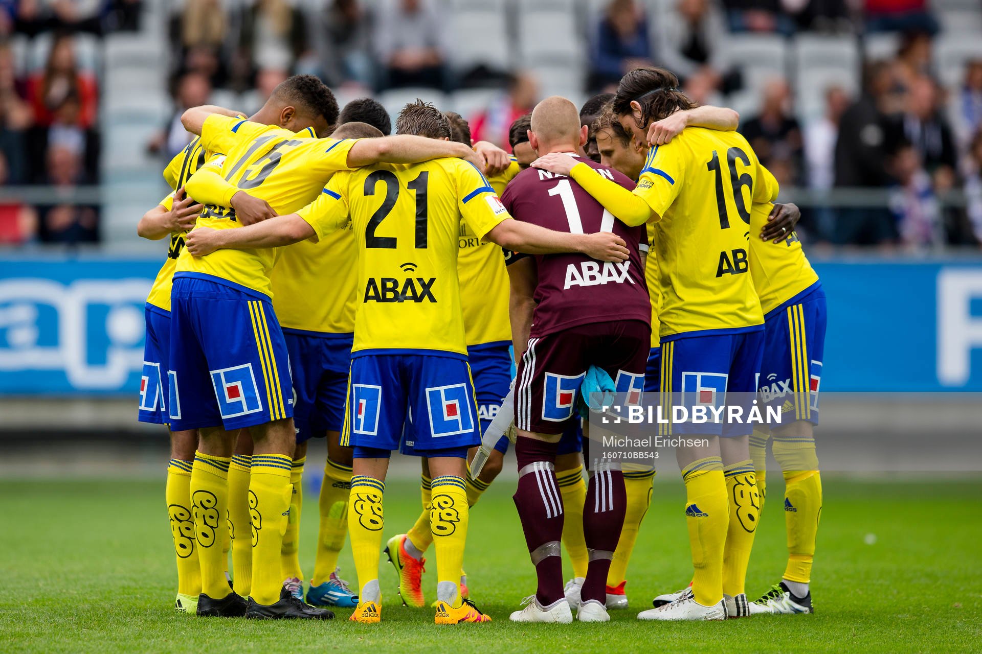 Sundsvall samlade innan fotbollsmatchen i Allsvenskan