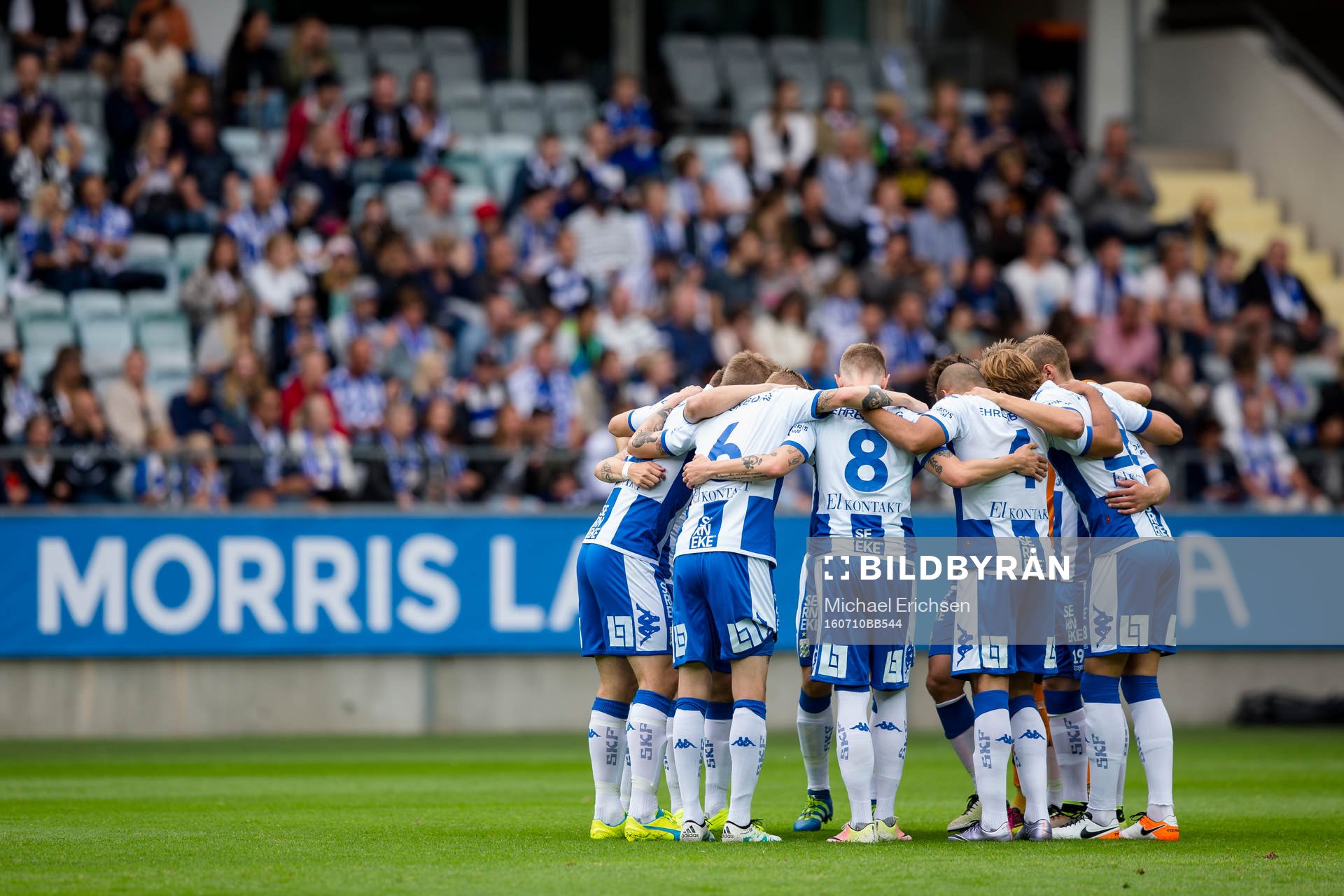 IFK Göteborg samlade innan fotbollsmatchen i Allsvenskan