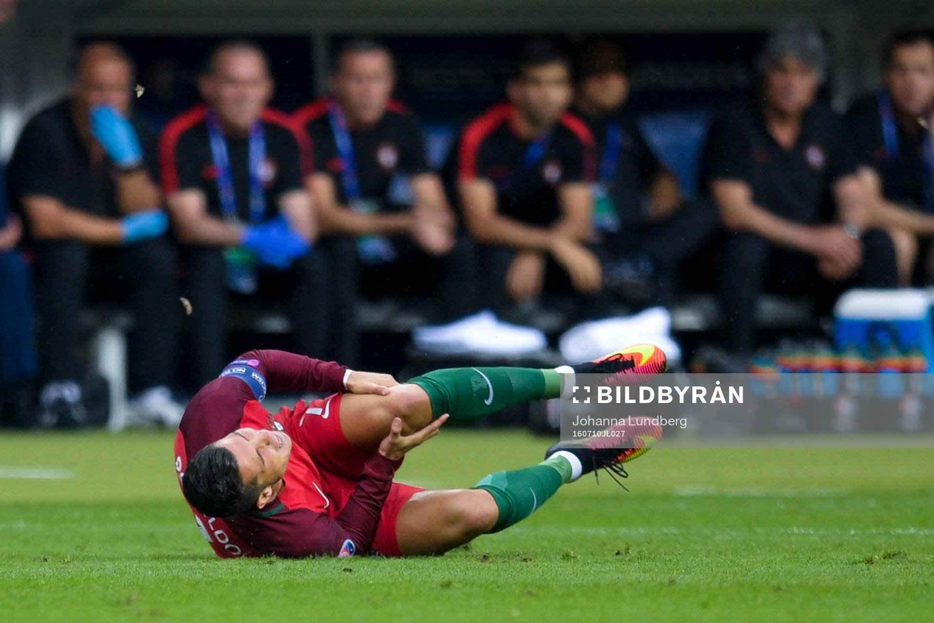Portugals Cristiano Ronaldo har ont