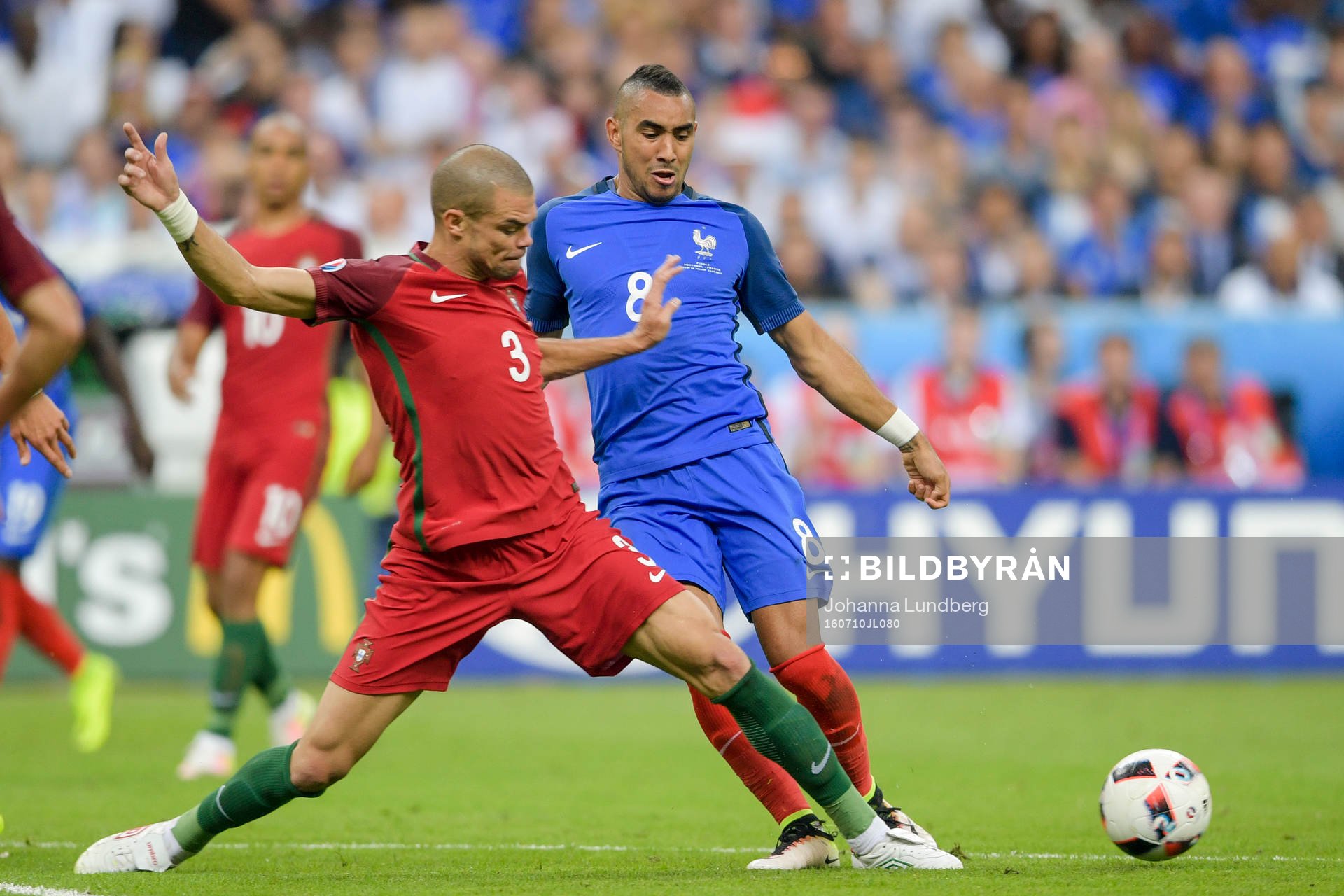0 Portugals Pepe och Frankrikes Dimitri Payet