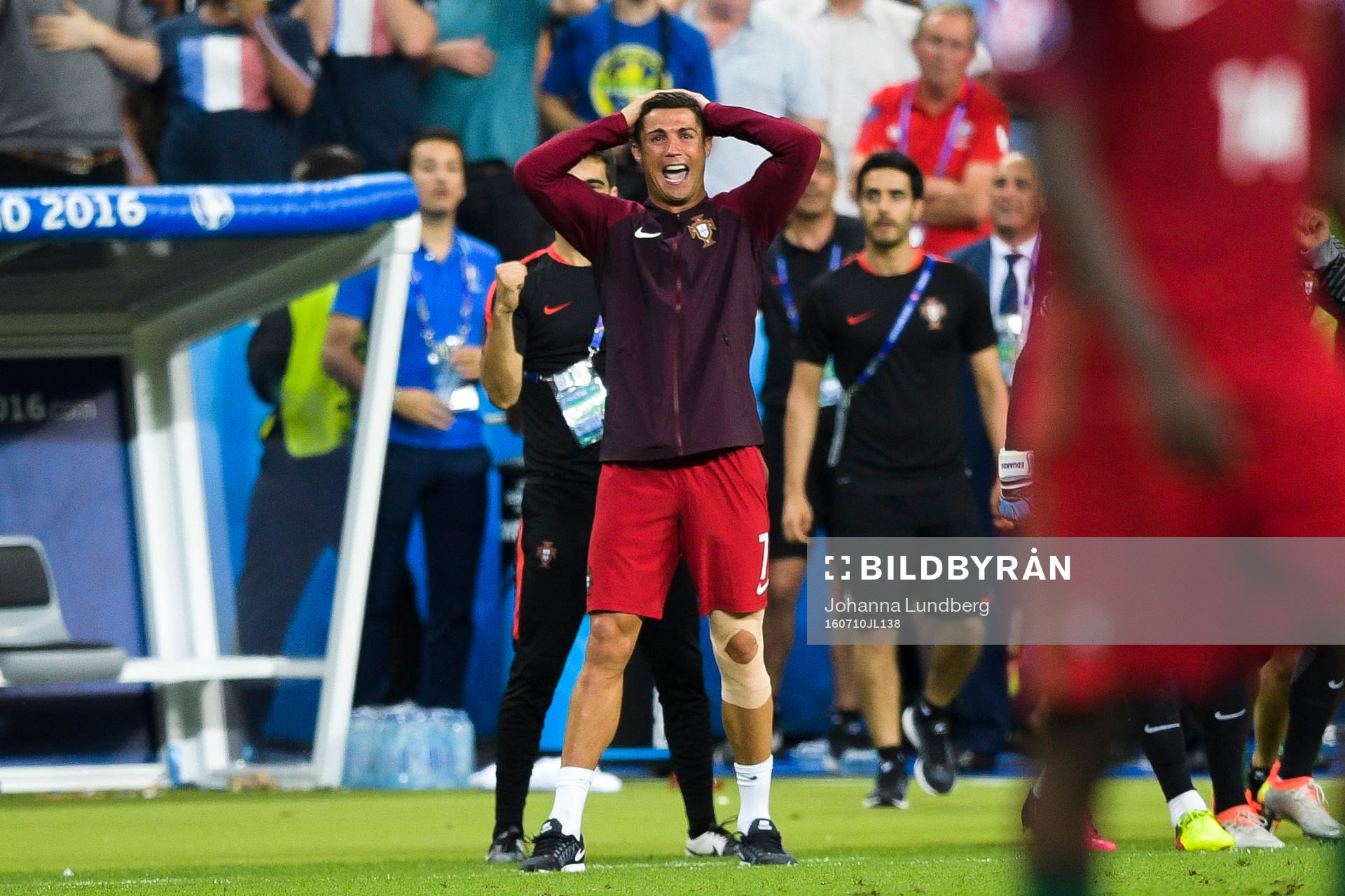 Portugals Cristiano Ronaldo deppar