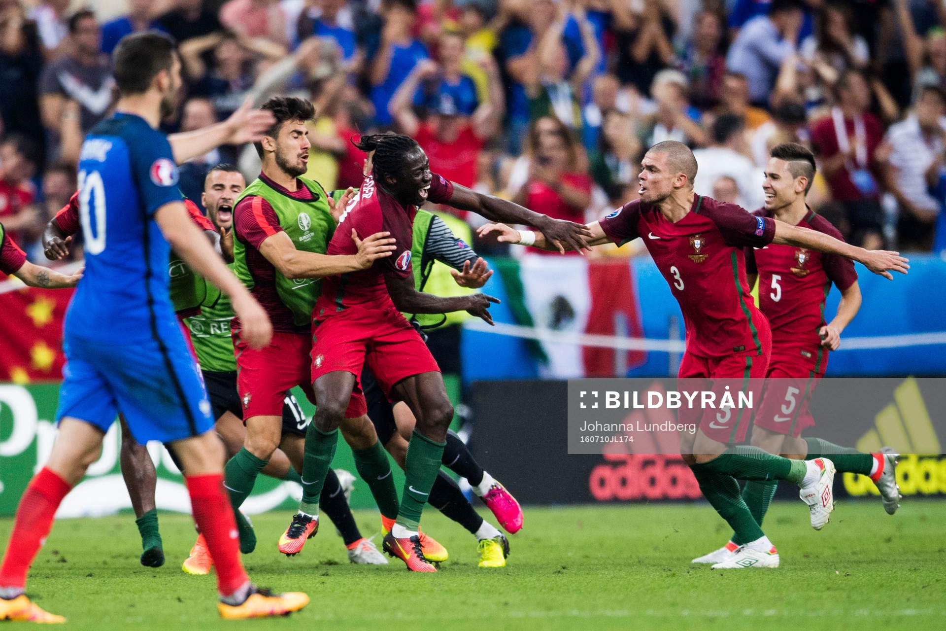 Portugals Pepe jublar med Eder