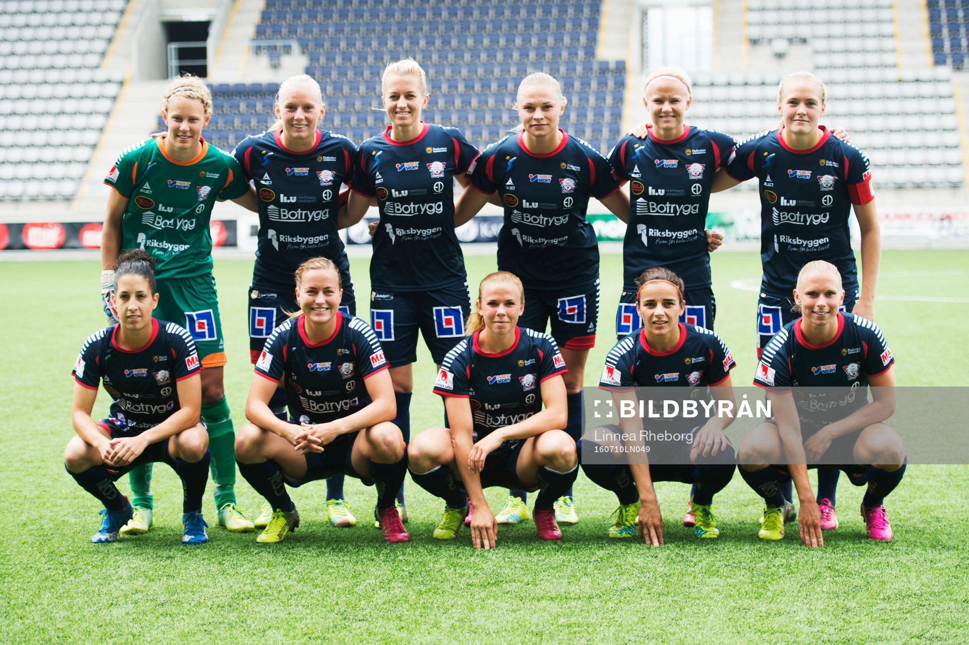 målvakt Cajsa Andersson, Stina Blackstenius, Janni Arnth