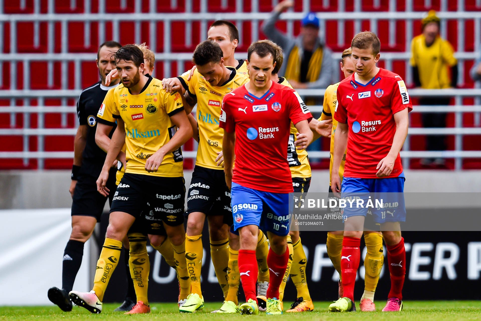 Elfsborgs spelare jublar