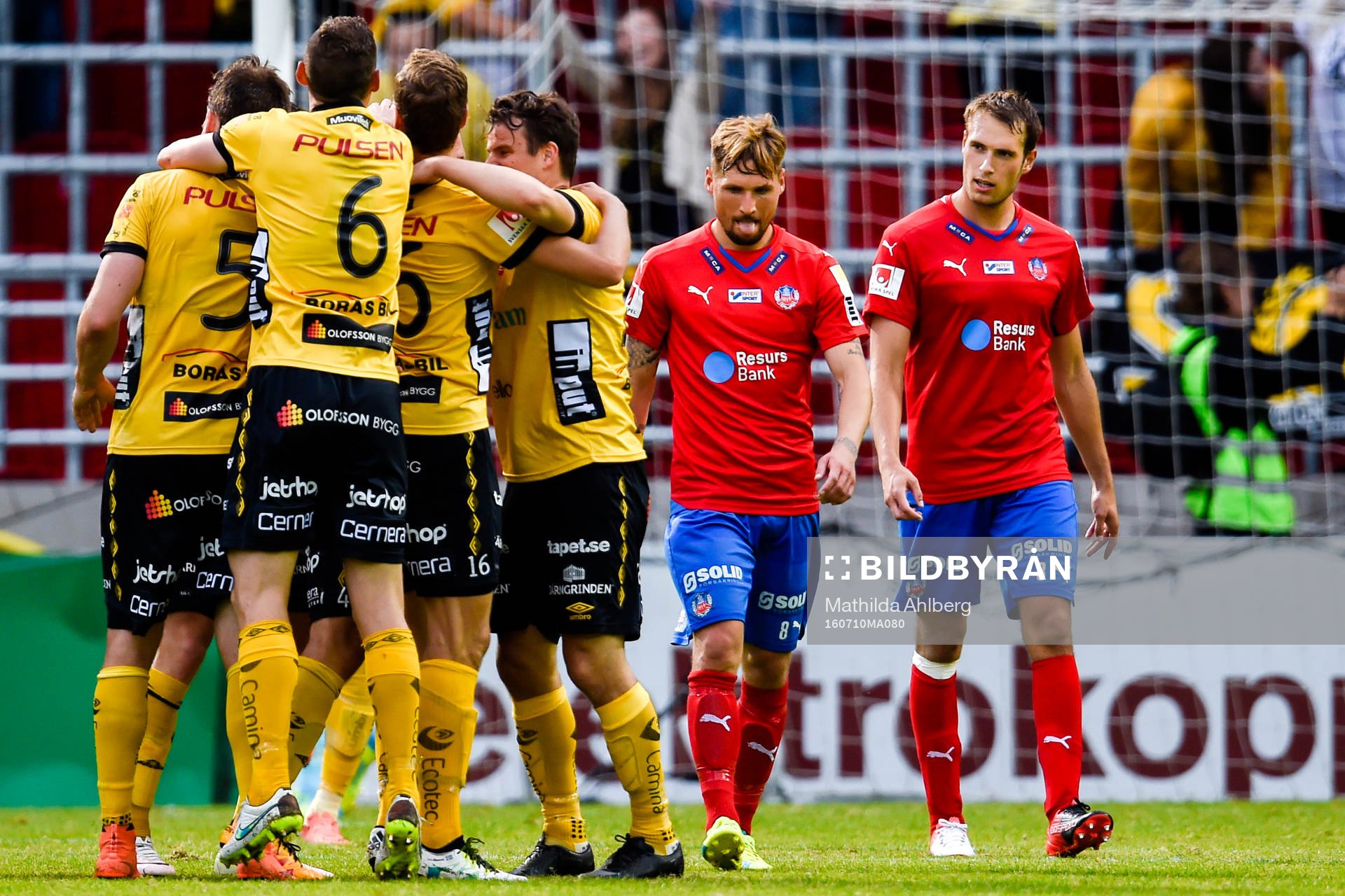 Elfsborgs spelare jublar