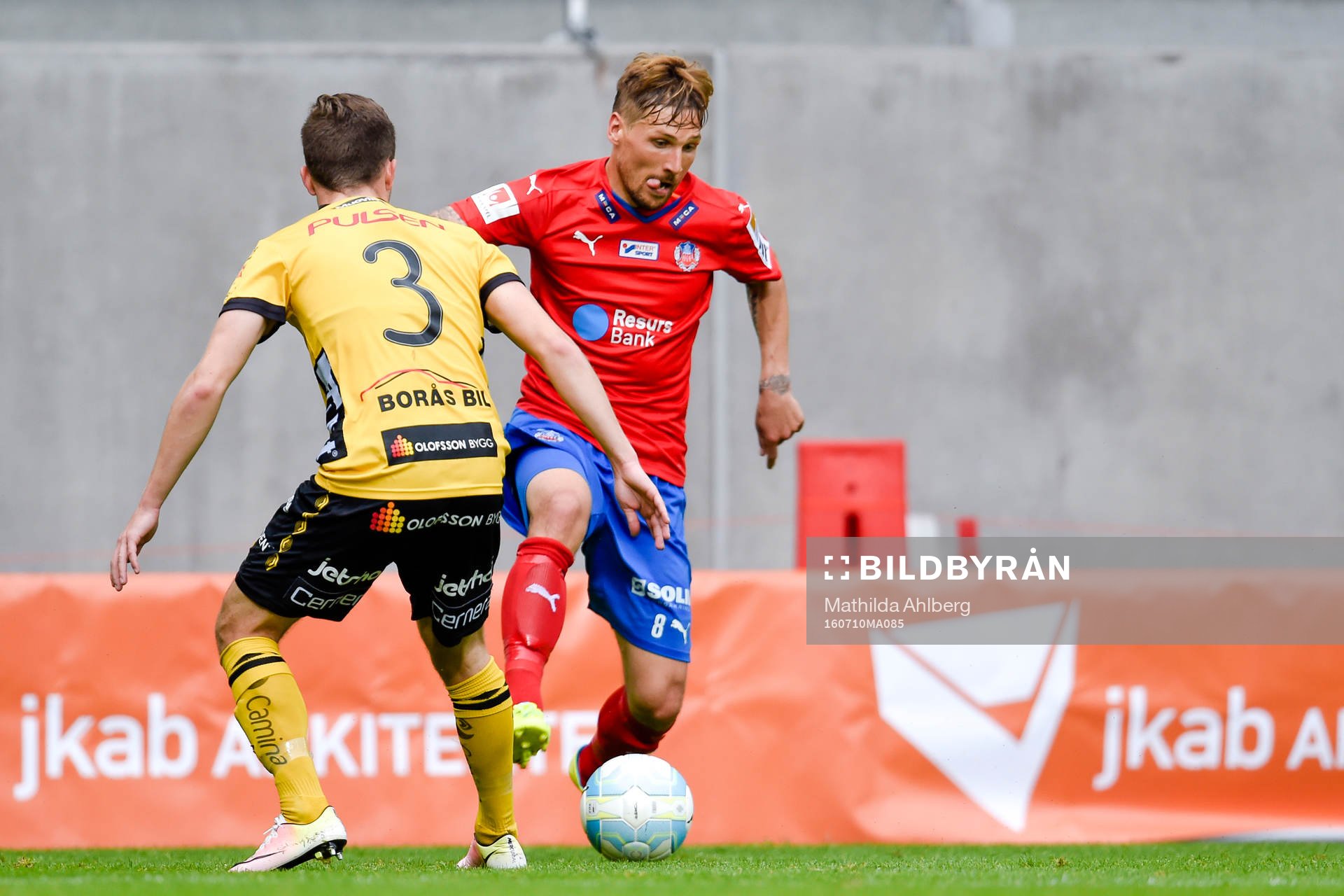 Elfsborgs Adam Lundqvist och Helsingborgs Martin Christensen