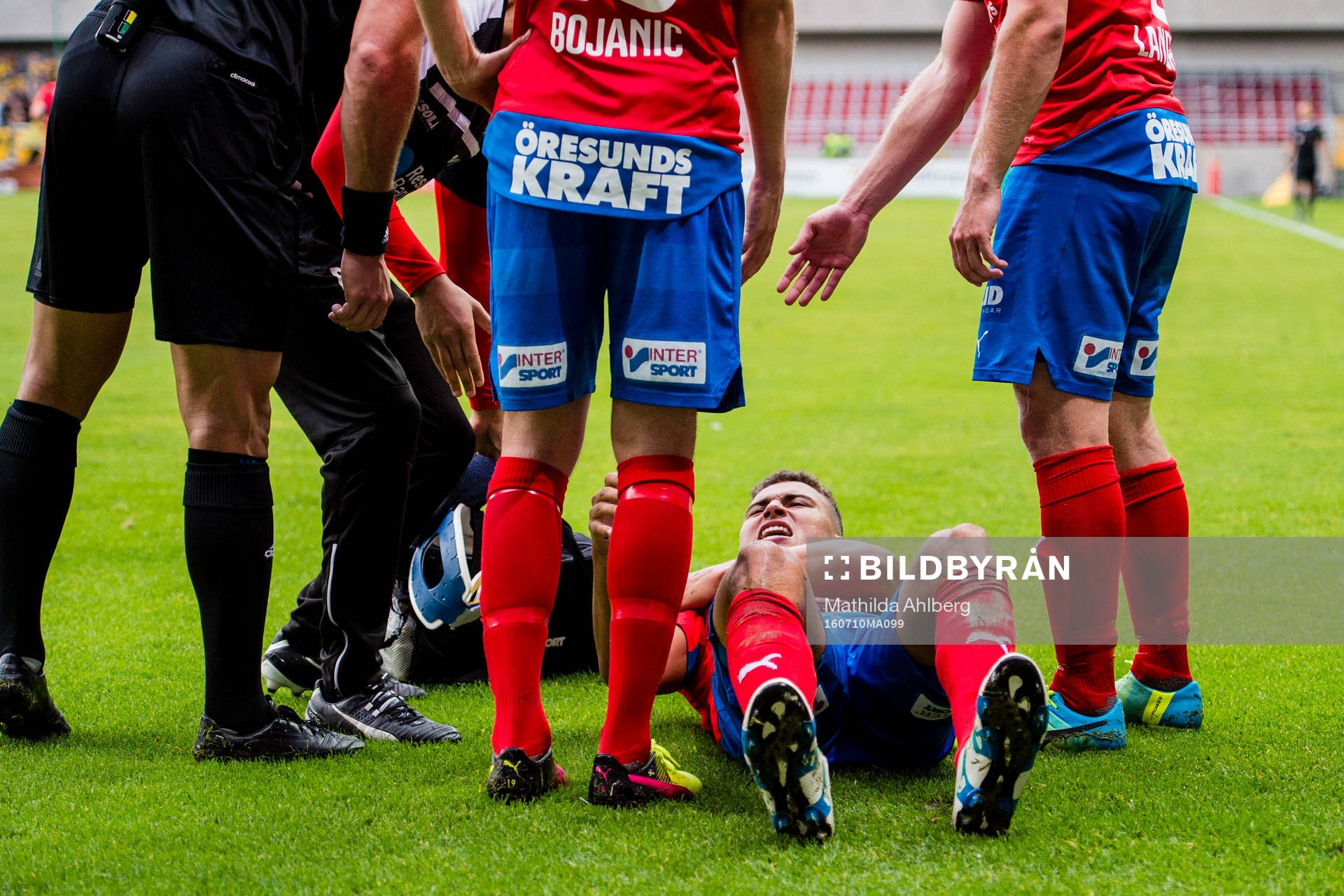 Helsingborgs Jordan Larsson får behandling