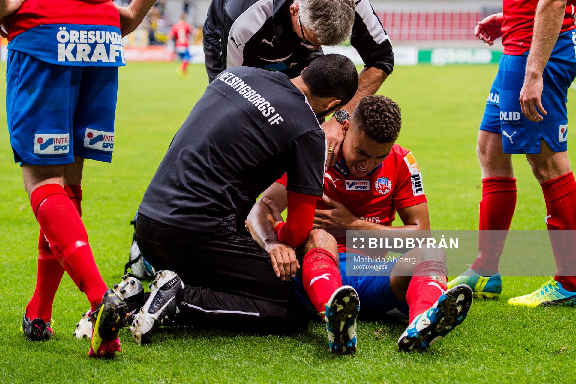 Helsingborgs Jordan Larsson får behandling