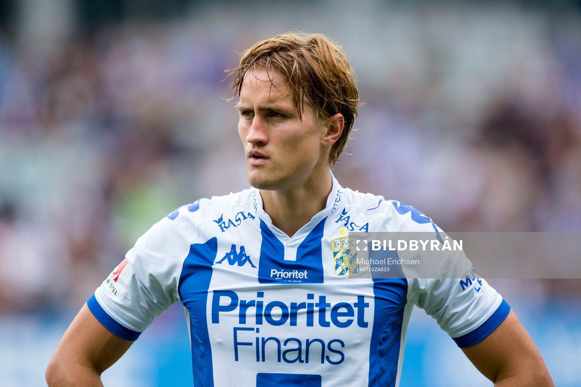 IFK Göteborgs Thomas Rogne innan fotbollsmatchen i