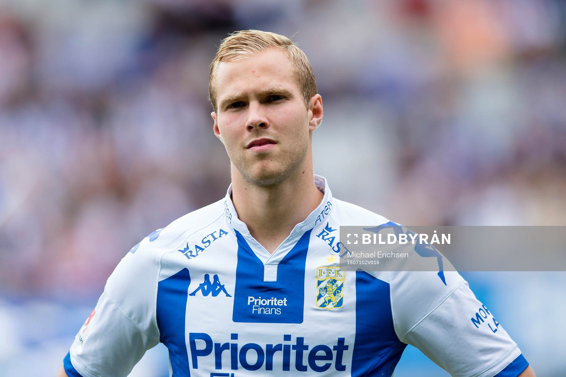 IFK Göteborgs Gustav Engvall innan fotbollsmatchen i