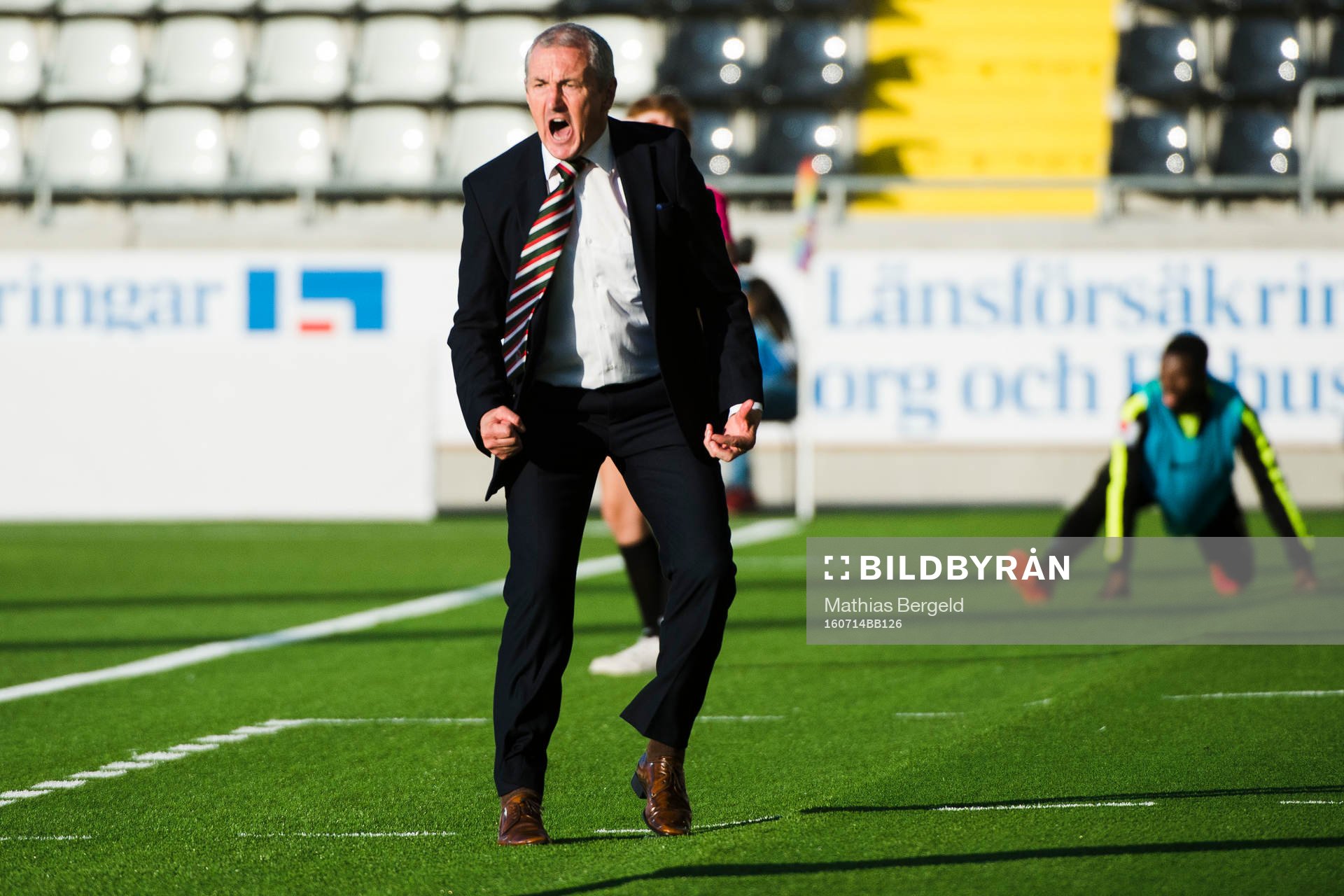 Cork Citys manager John Caulfield reagerar