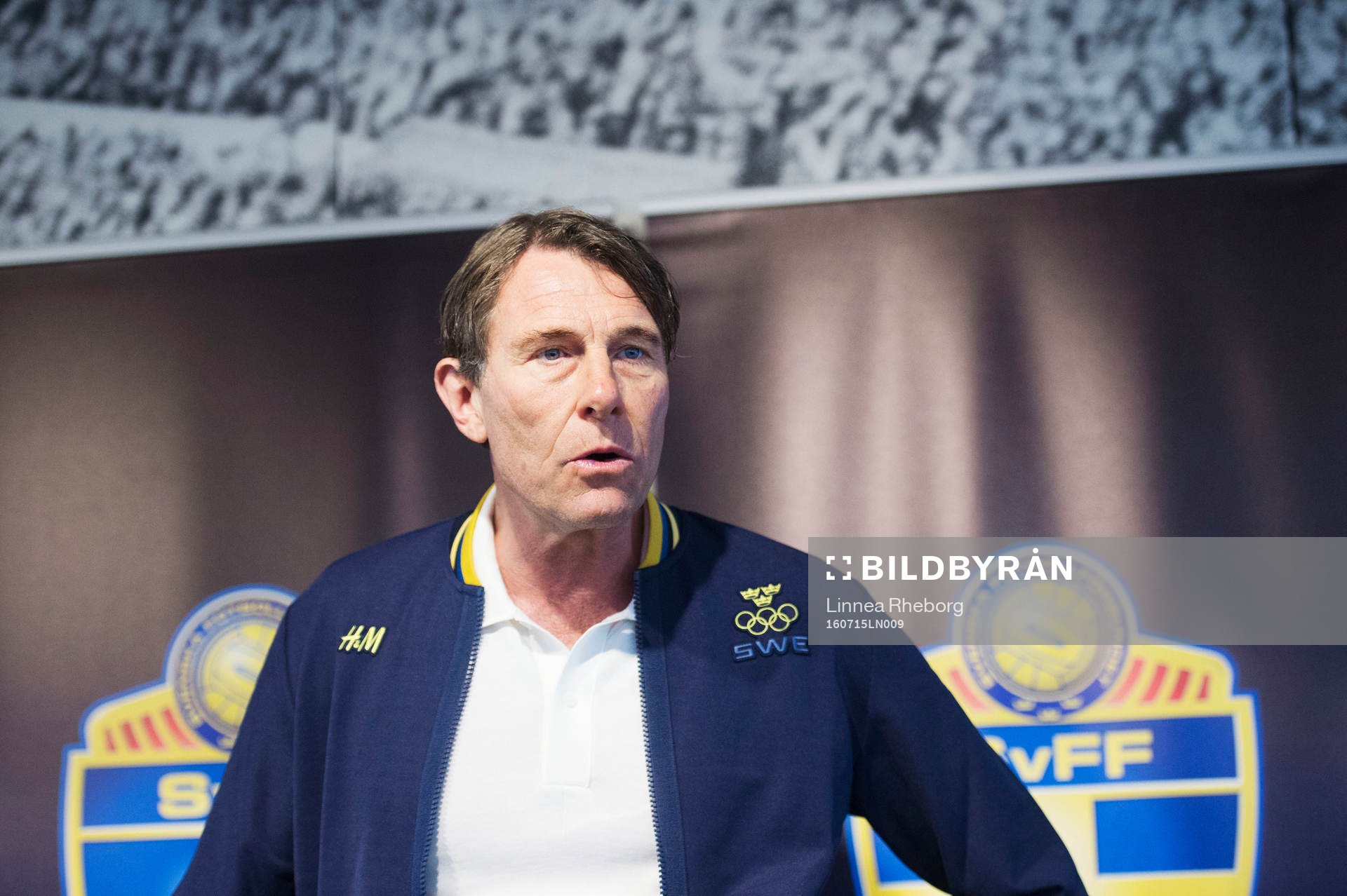 Förbundskapten Håkan Ericson presenterar OS-truppen som