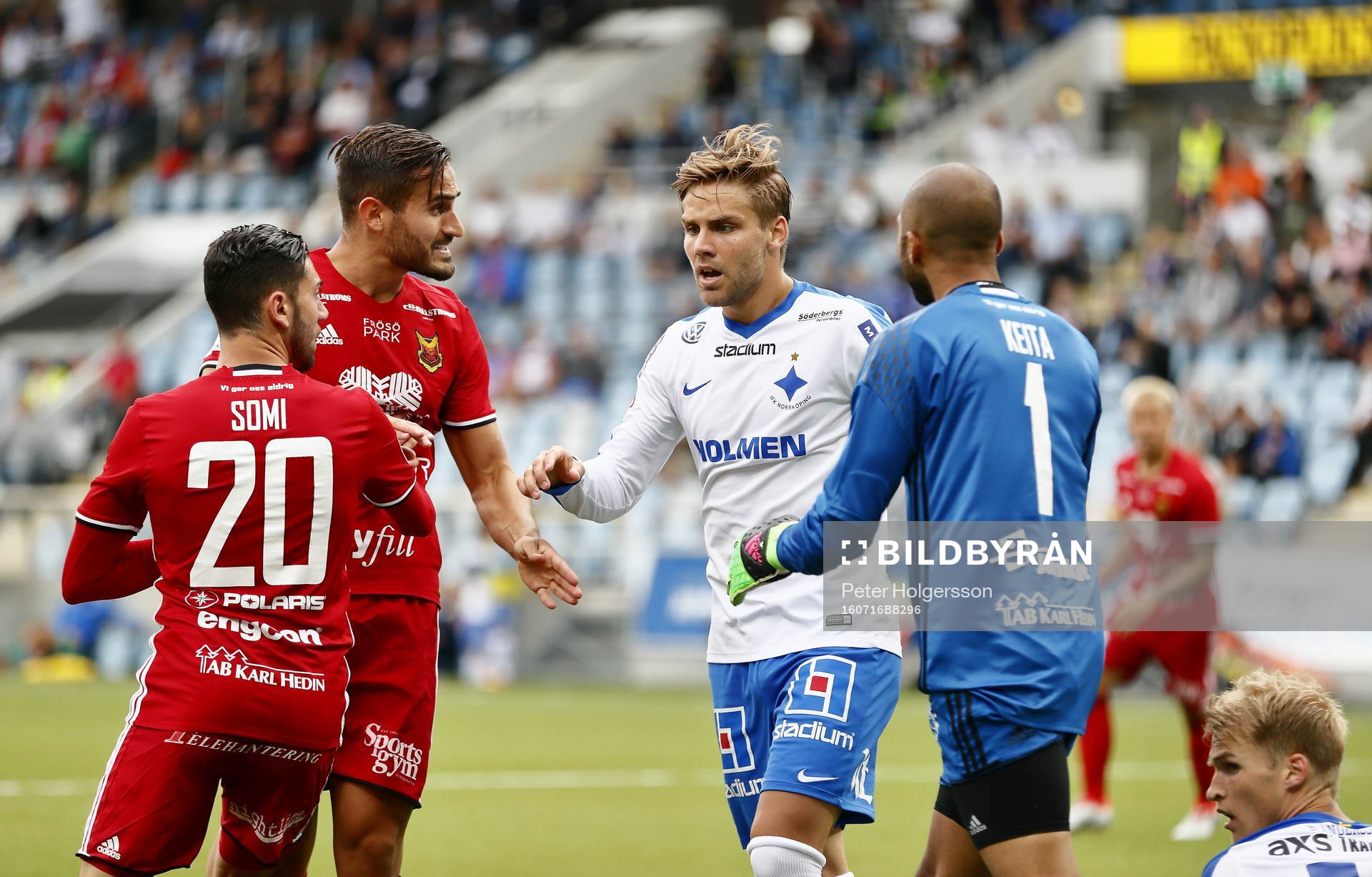 Heta känslor mellan Östersunds spelare och Norrköpings