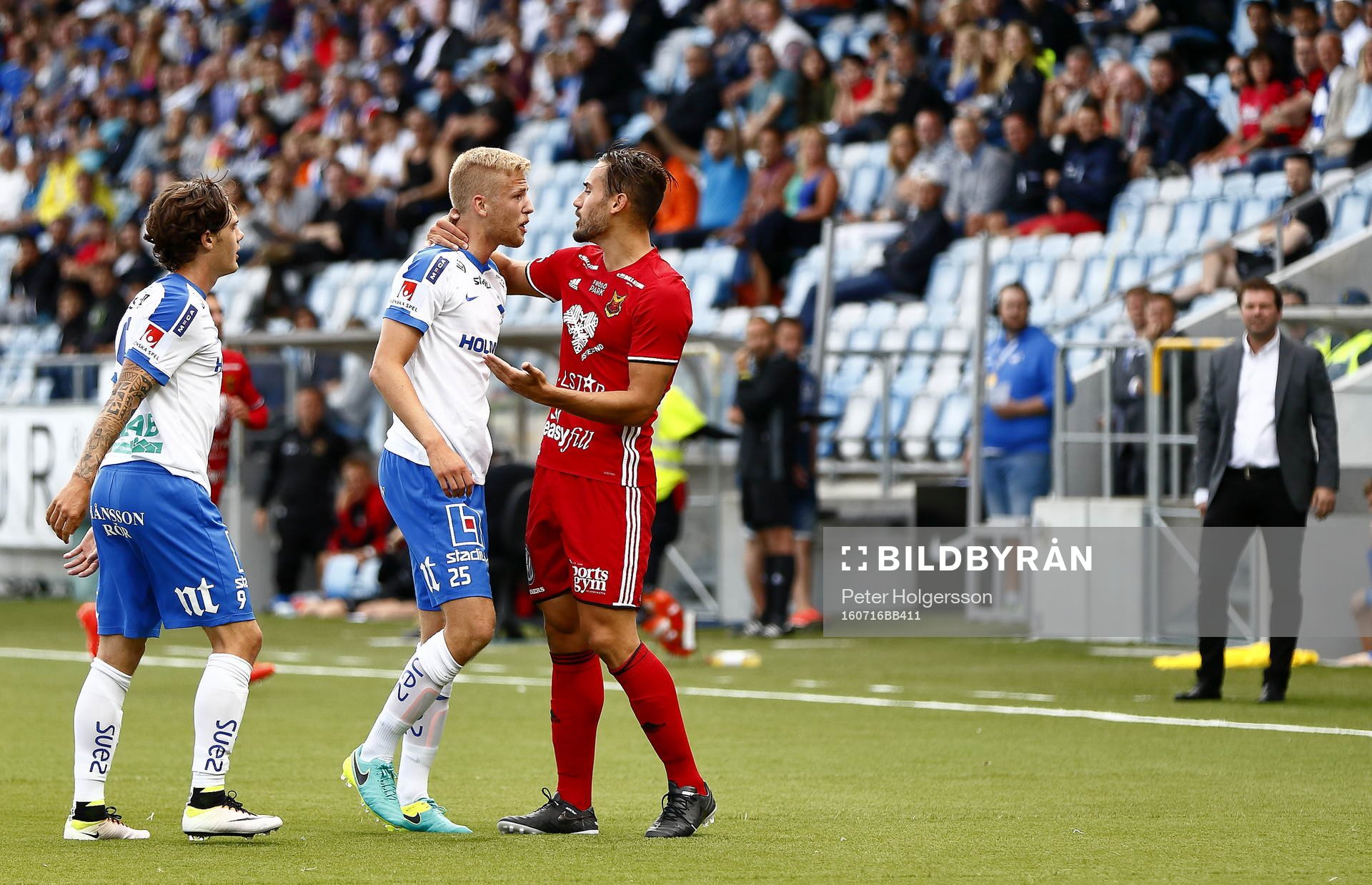 Heta känslor mellan Norrköpings Filip Dagerstål och