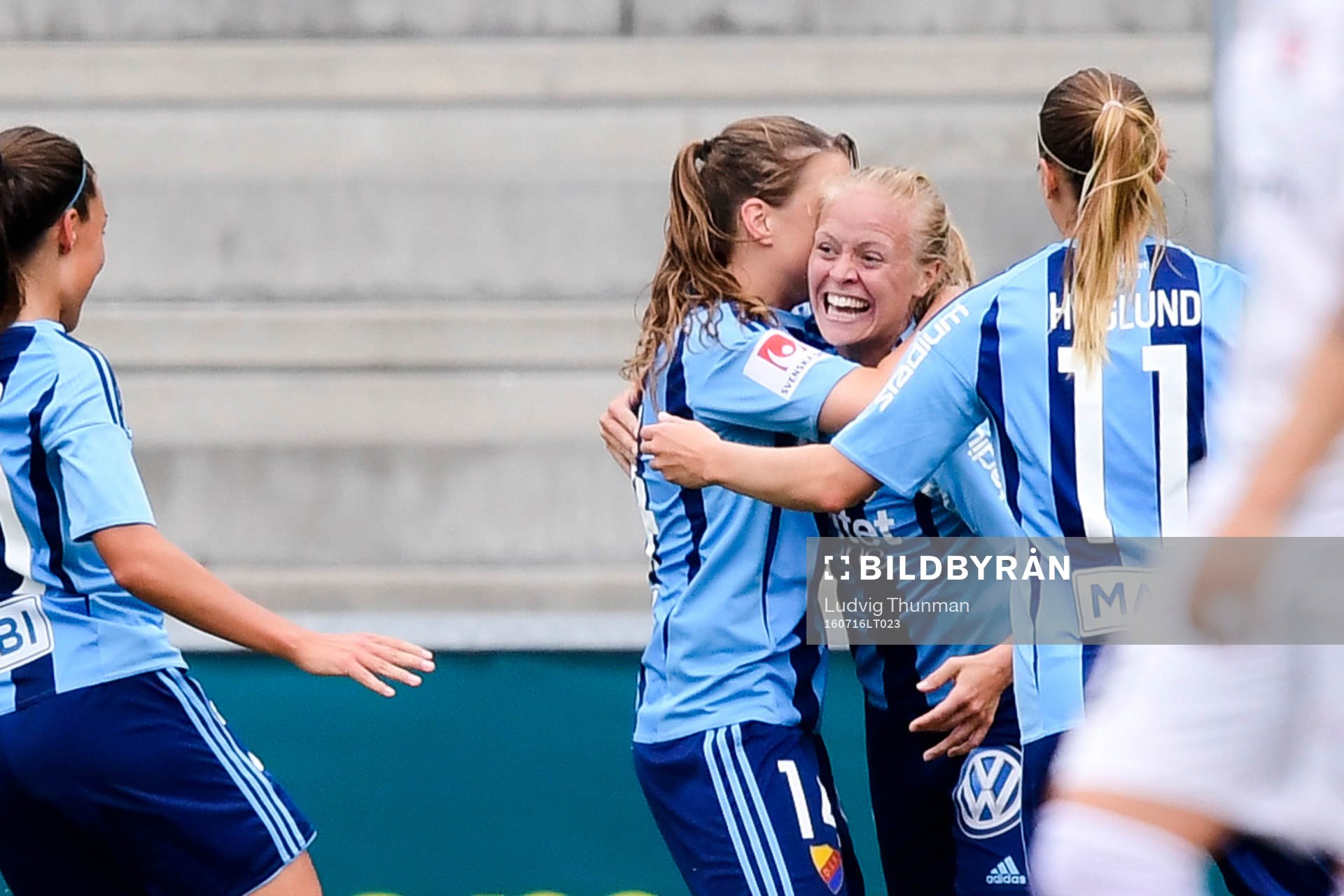 Djurgårdens Mia Jalkerud jublar