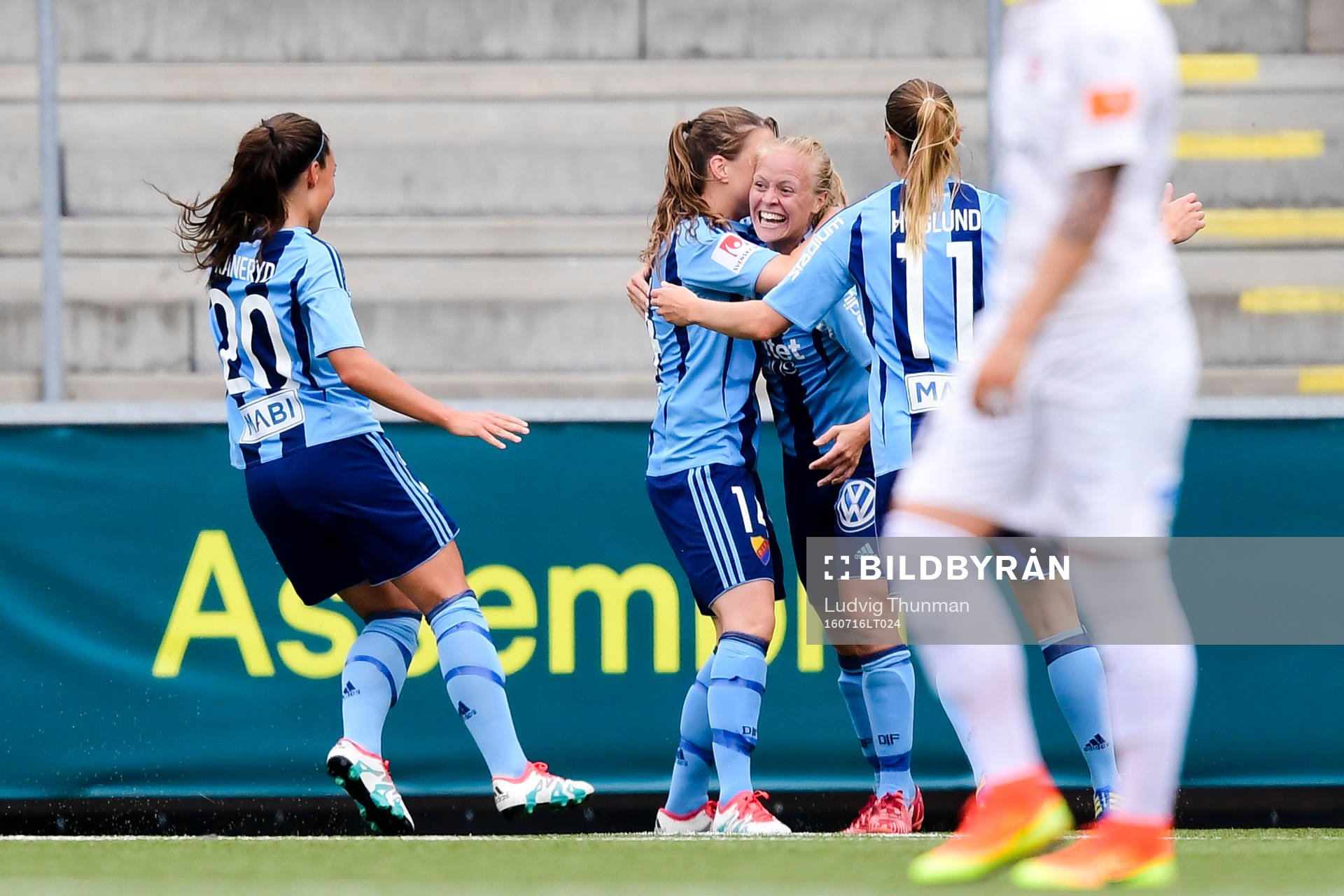 Djurgårdens Mia Jalkerud jublar