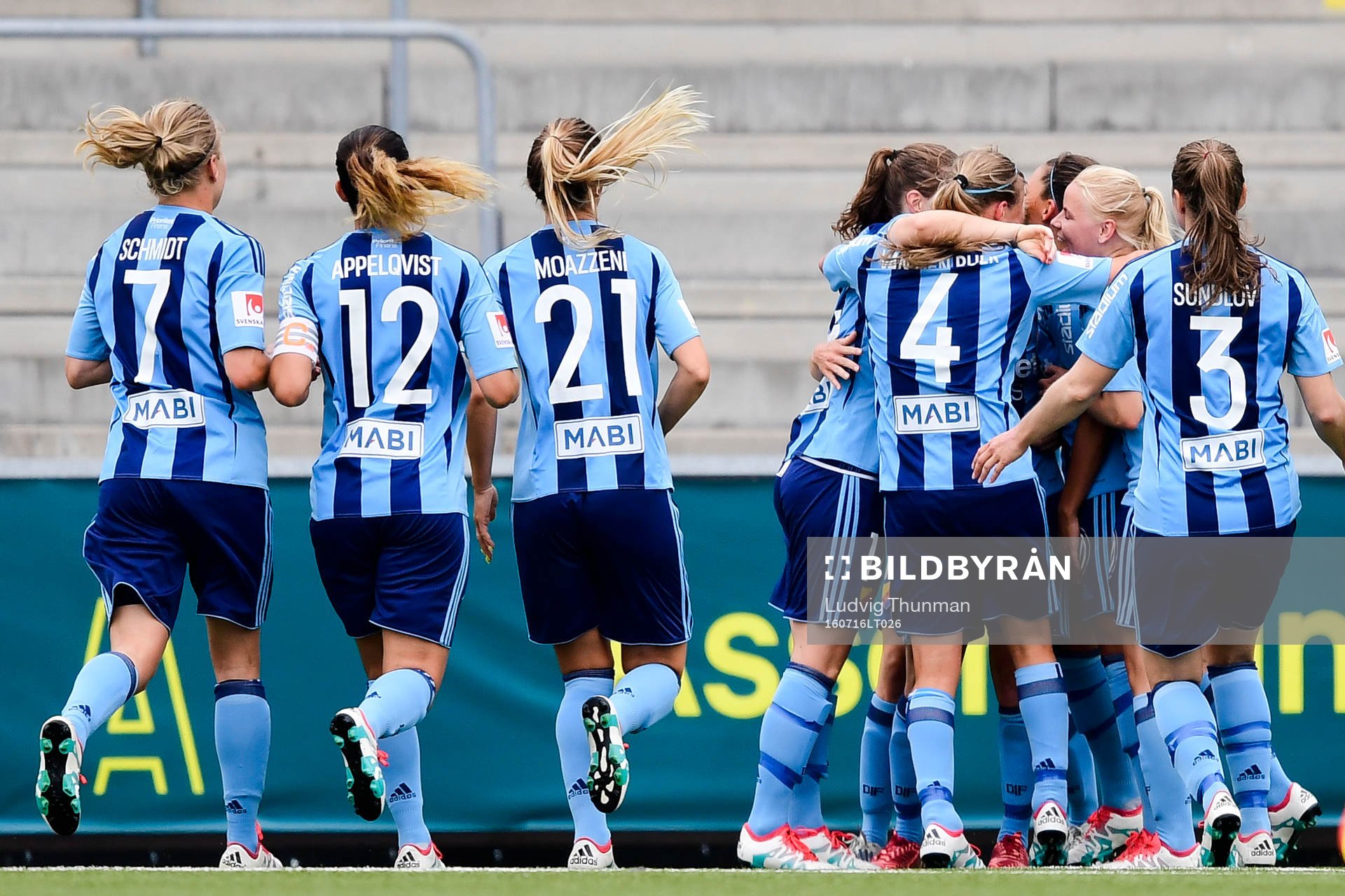 Djurgårdens Mia Jalkerud jublar