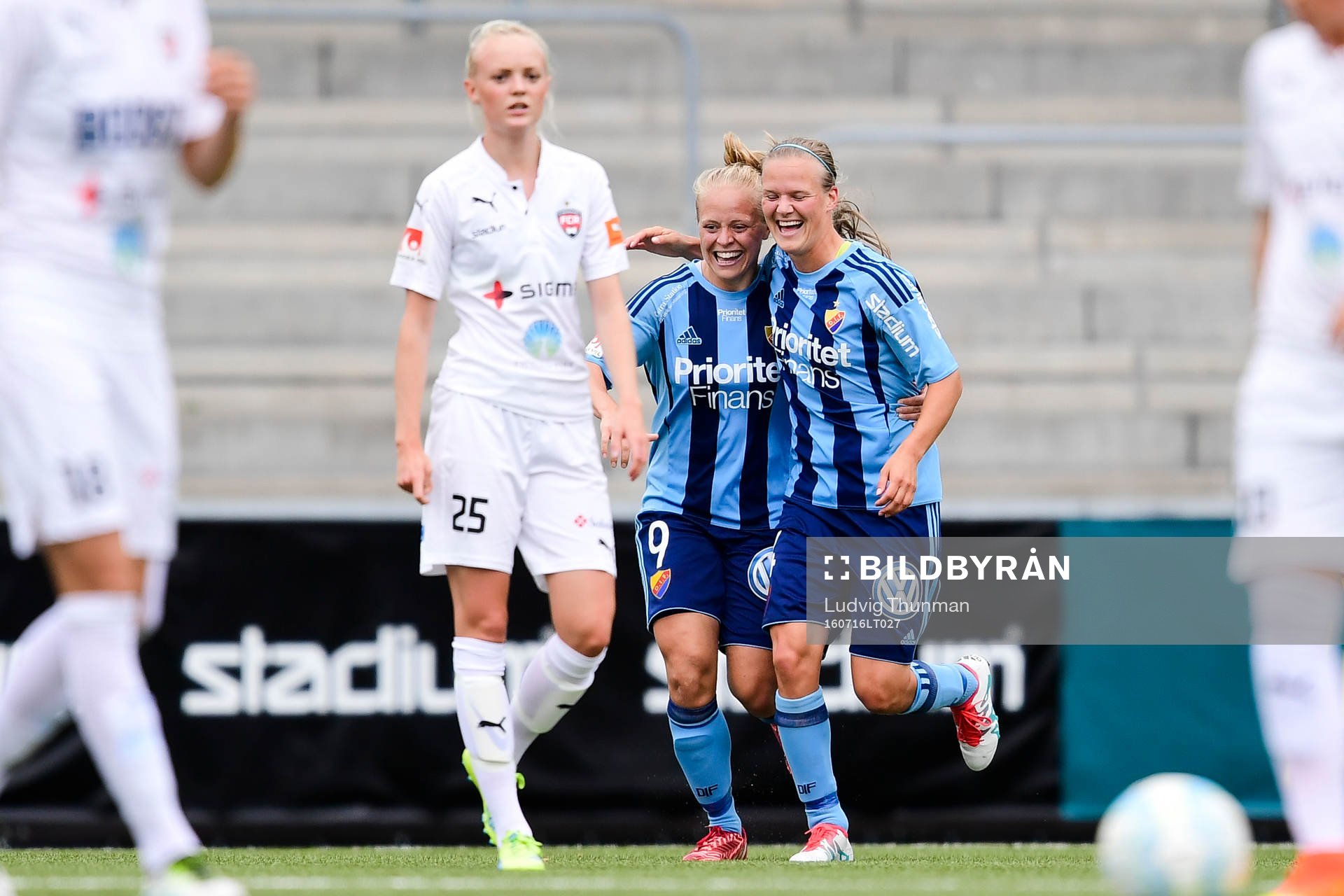 Djurgårdens Mia Jalkerud jublar