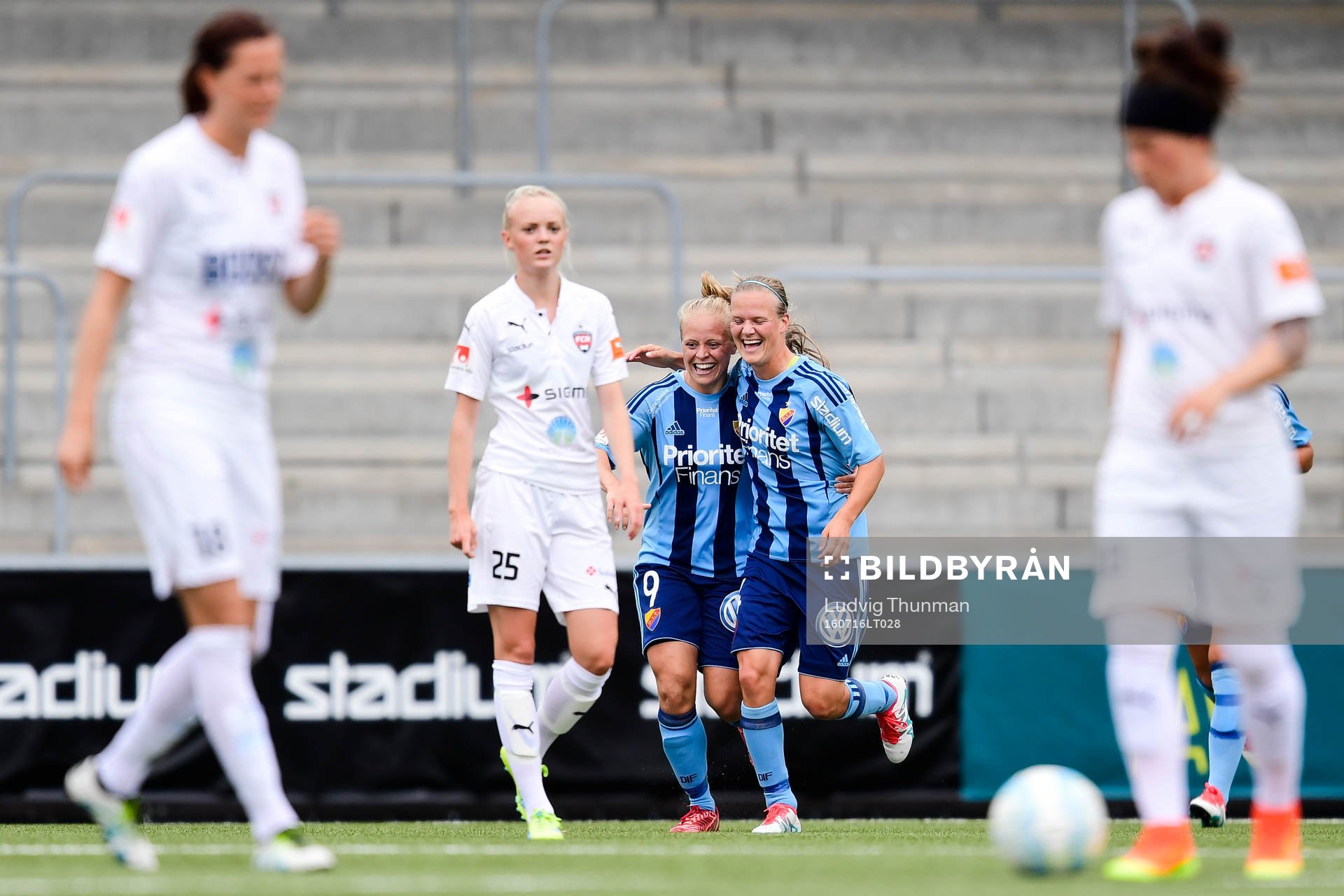Djurgårdens Mia Jalkerud jublar