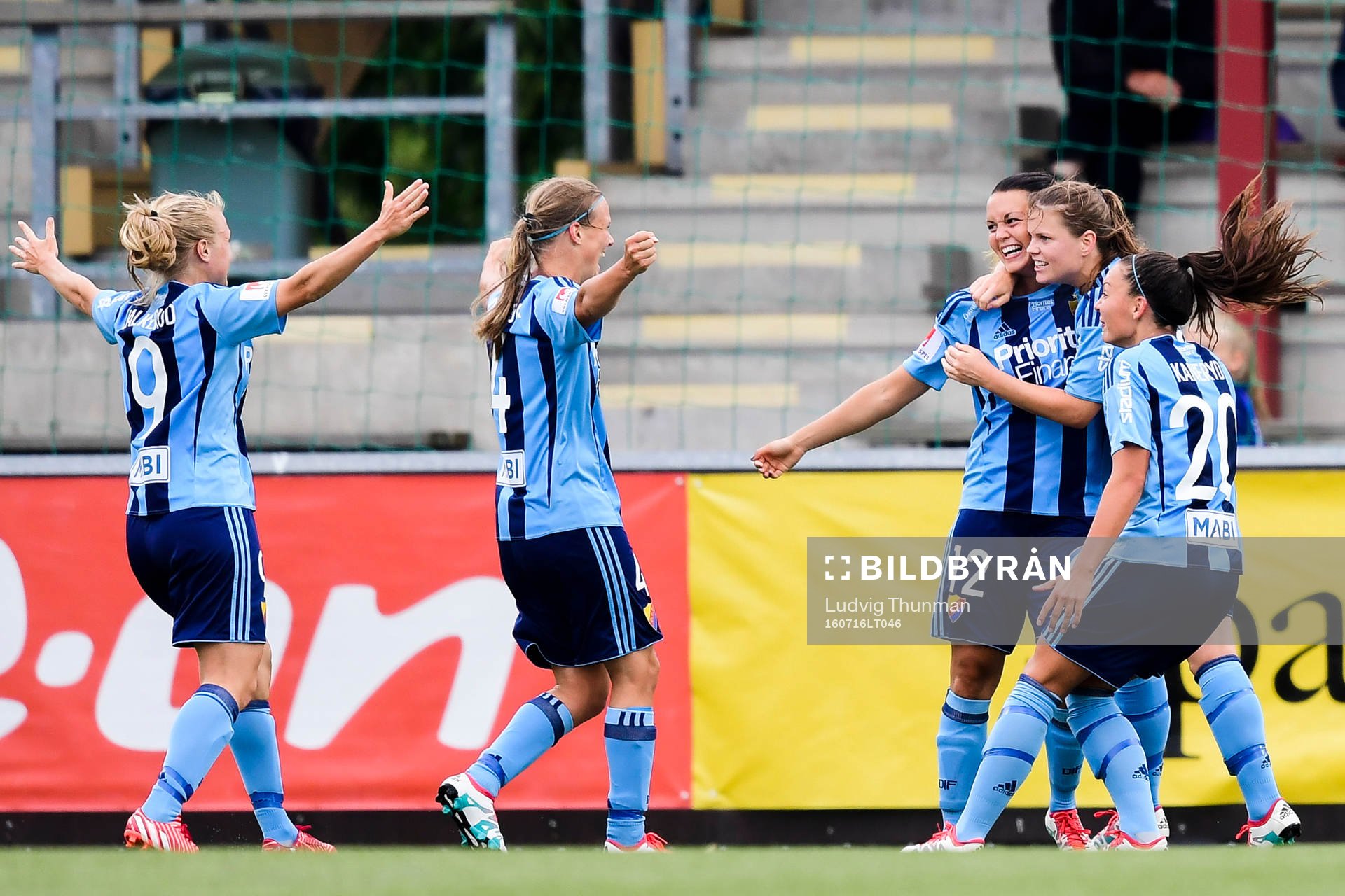 Djurgårdens spelare jublar
