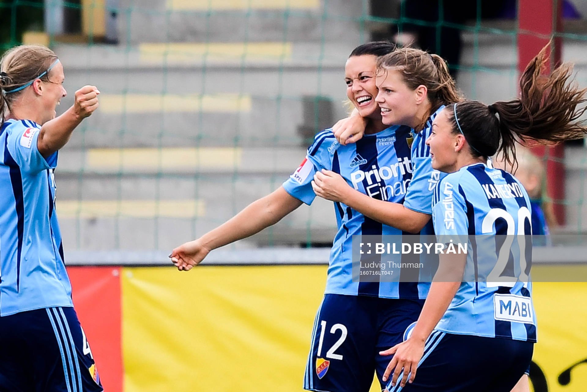 Djurgårdens spelare jublar