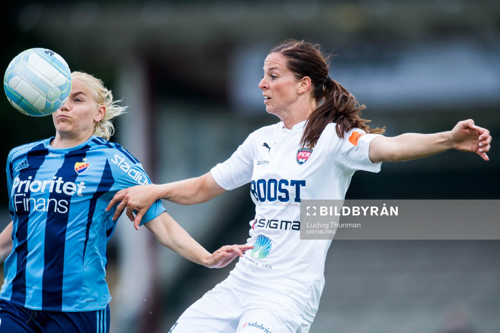 Djurgårdens Sofia Nilsson och Rosengårds Lotta Schelin