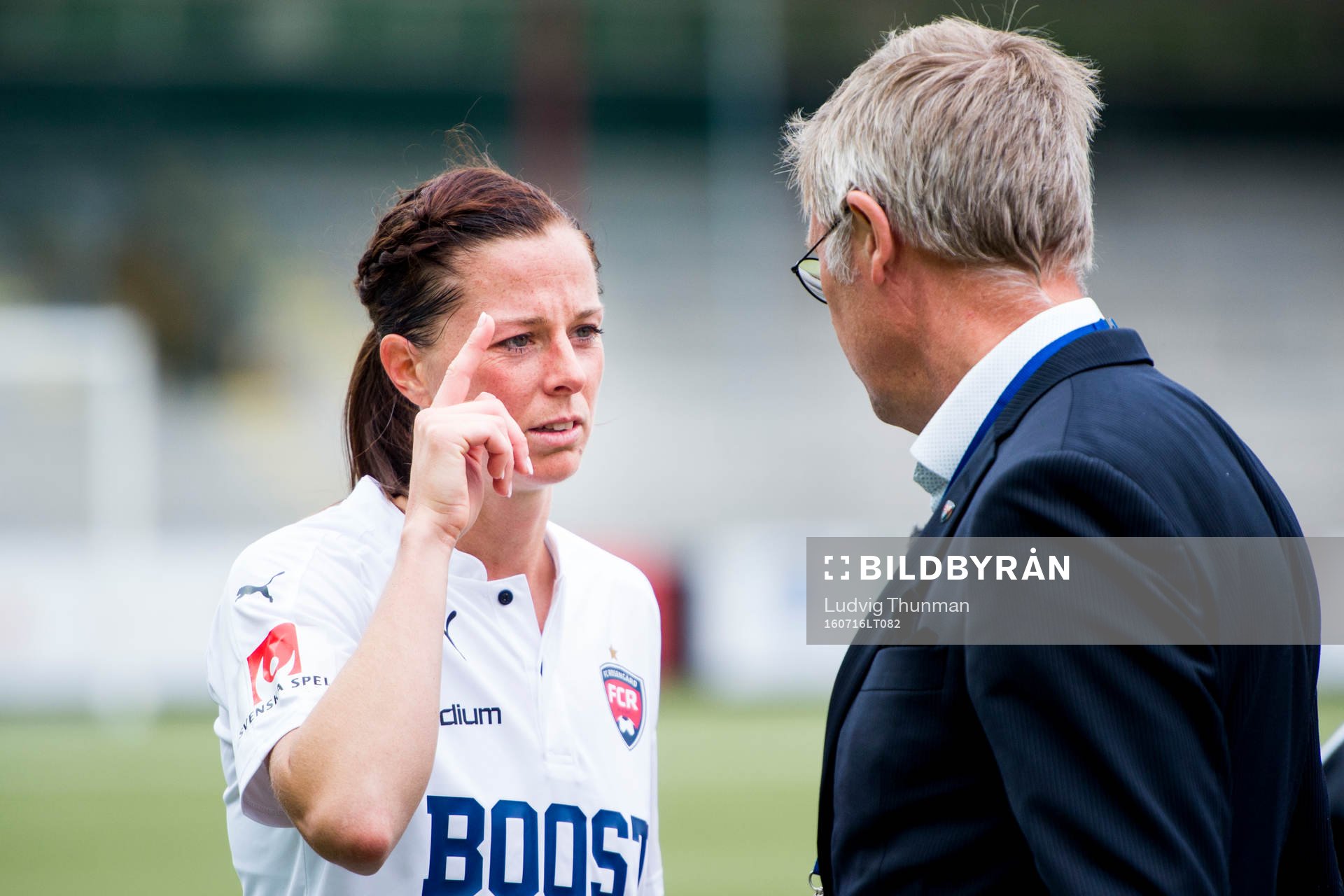 Rosengårds Lotta Schelin och VD Claes Tjebbes