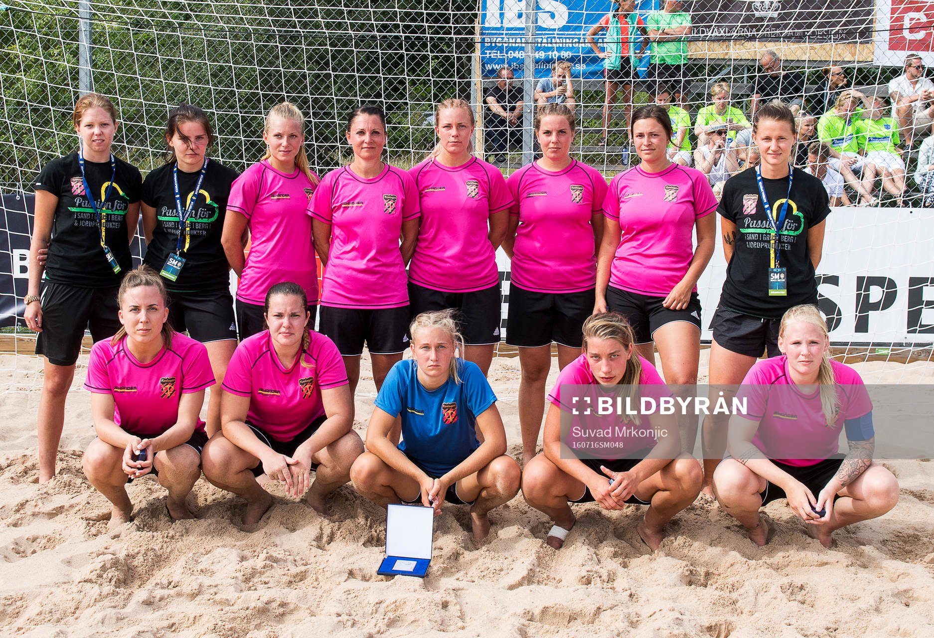 Roslagens BFK kom på andra plats i  Beach Soccer SM