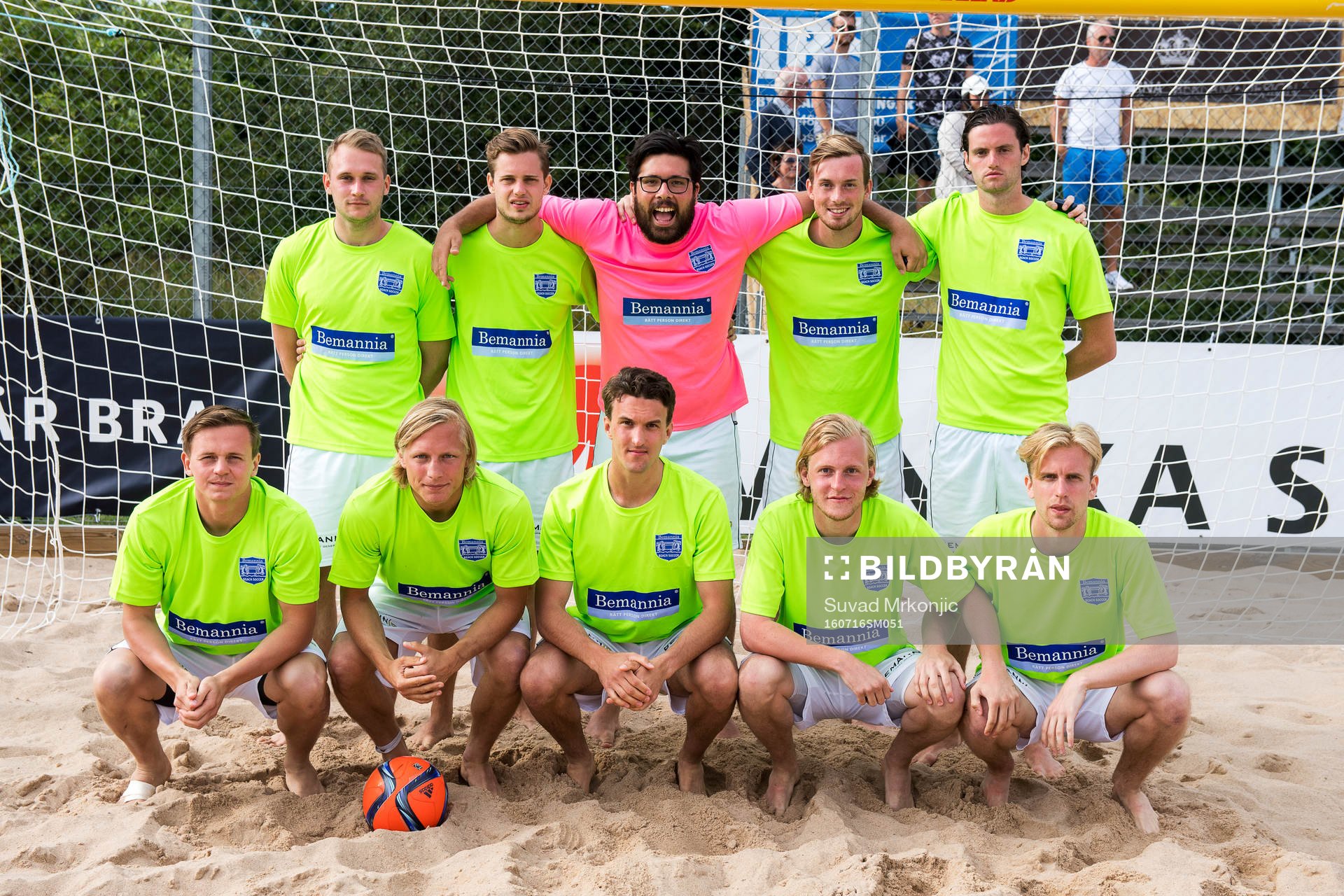 Bemannia FC STHLM kom på tredje plats i  Beach Soccer SM