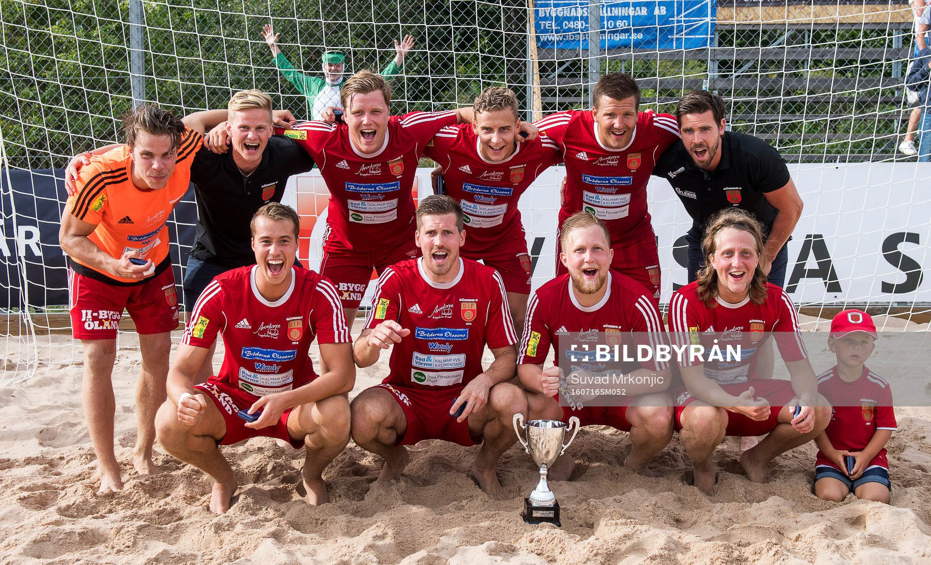 Glömminge IF kom på första plats i  Beach Soccer SM