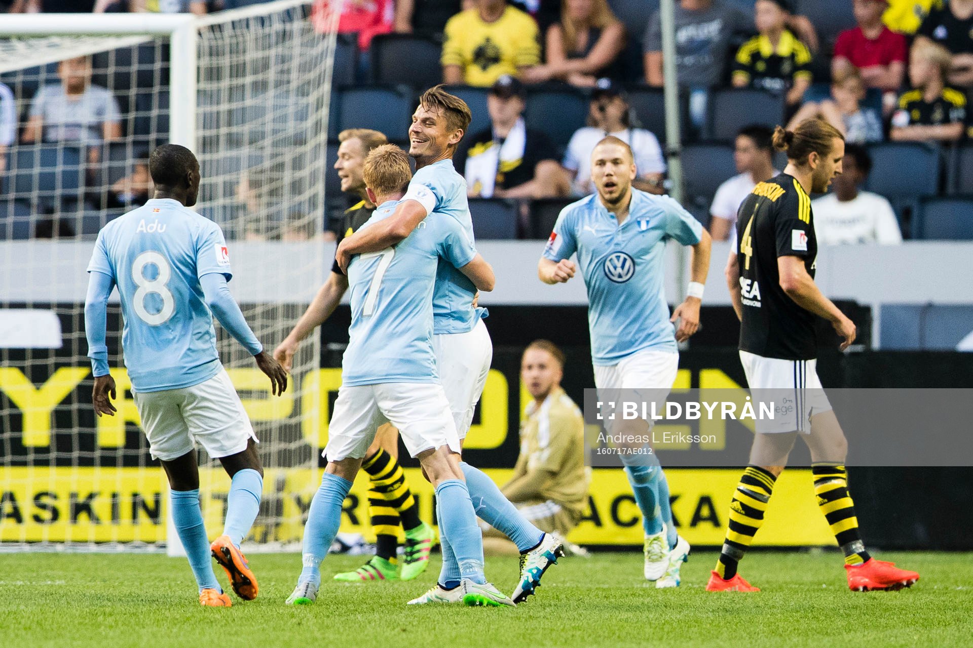Malmö FFs Enock Kofi Adu, Markus Rosenberg och Anton