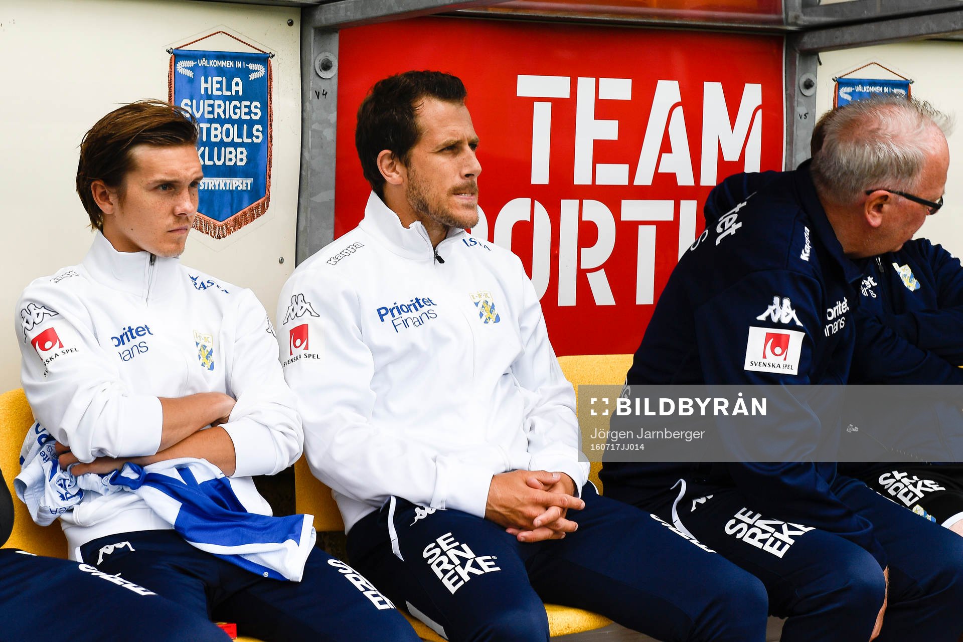 IFK Göteborgs Tobias Hysén på bänken