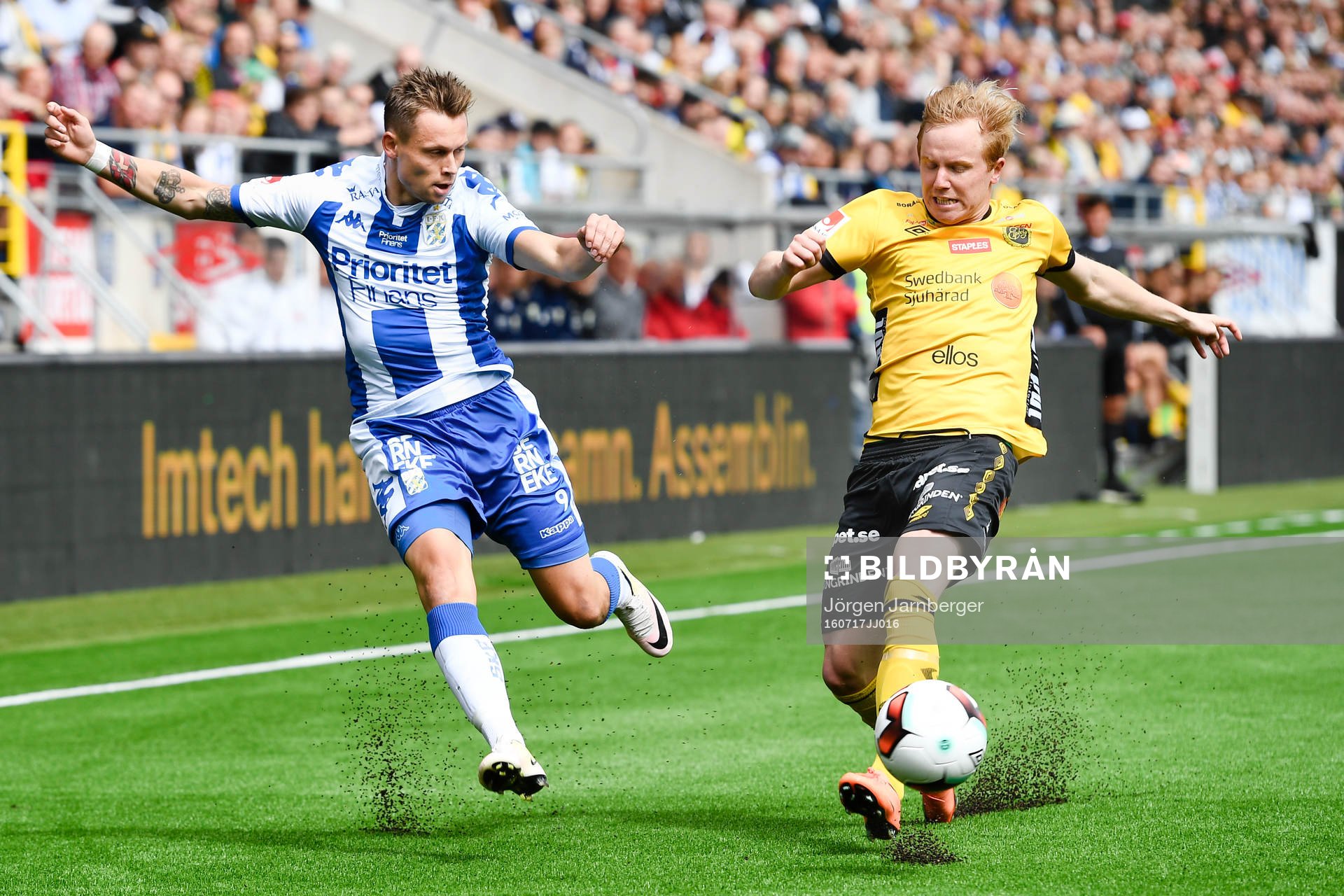 IFK Göteborgs Jakob Ankersen och Elfsborgs Simon Lundevall