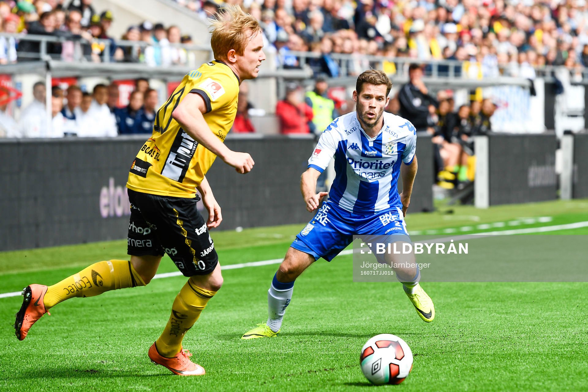 Elfsborgs Simon Lundevall och IFK Göteborgs Emil