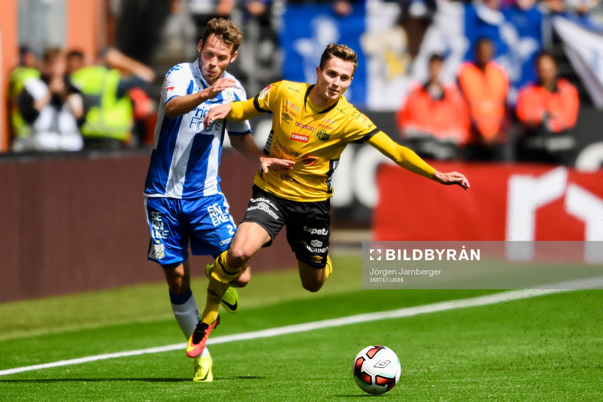 IFK Göteborgs Emil Salomonsson och Elfsborgs Adam Lundqvist