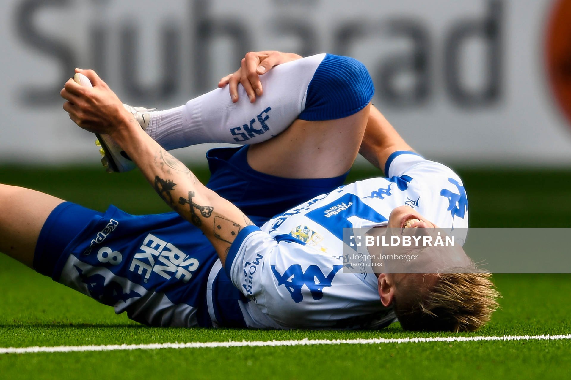 IFK Göteborgs Sören Rieks har ont