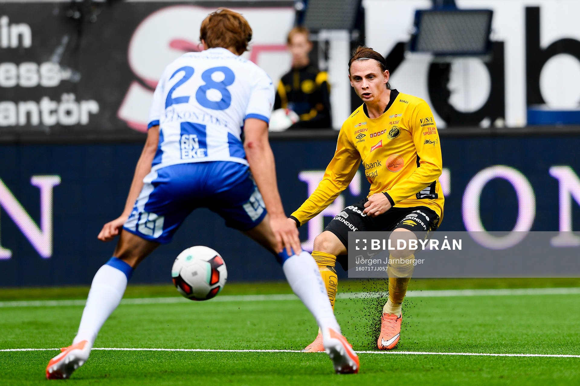 Elfsborgs  Simon Hedlund och IFK Göteborgs Thomas Rogne