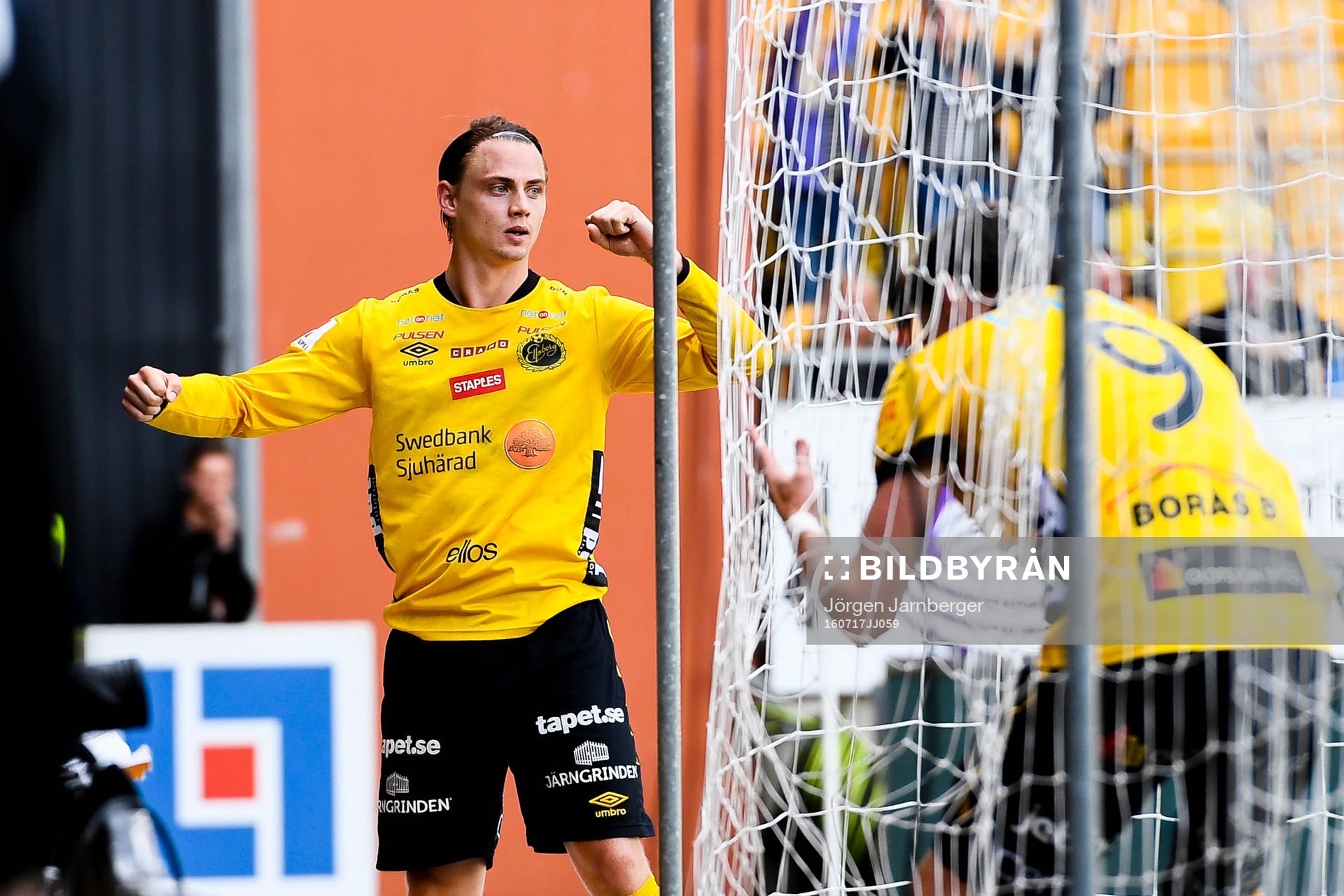 Elfsborgs Simon Hedlund jublar