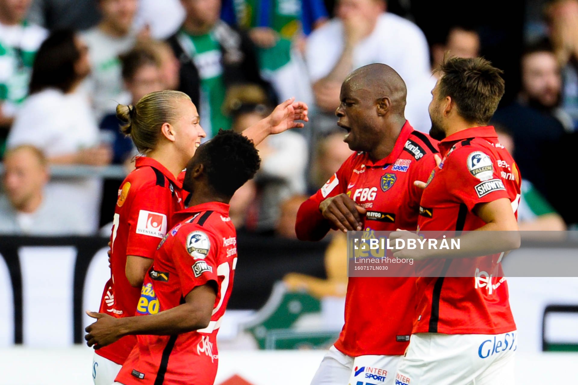 Falkenbergs Jesper Karlsson jublar