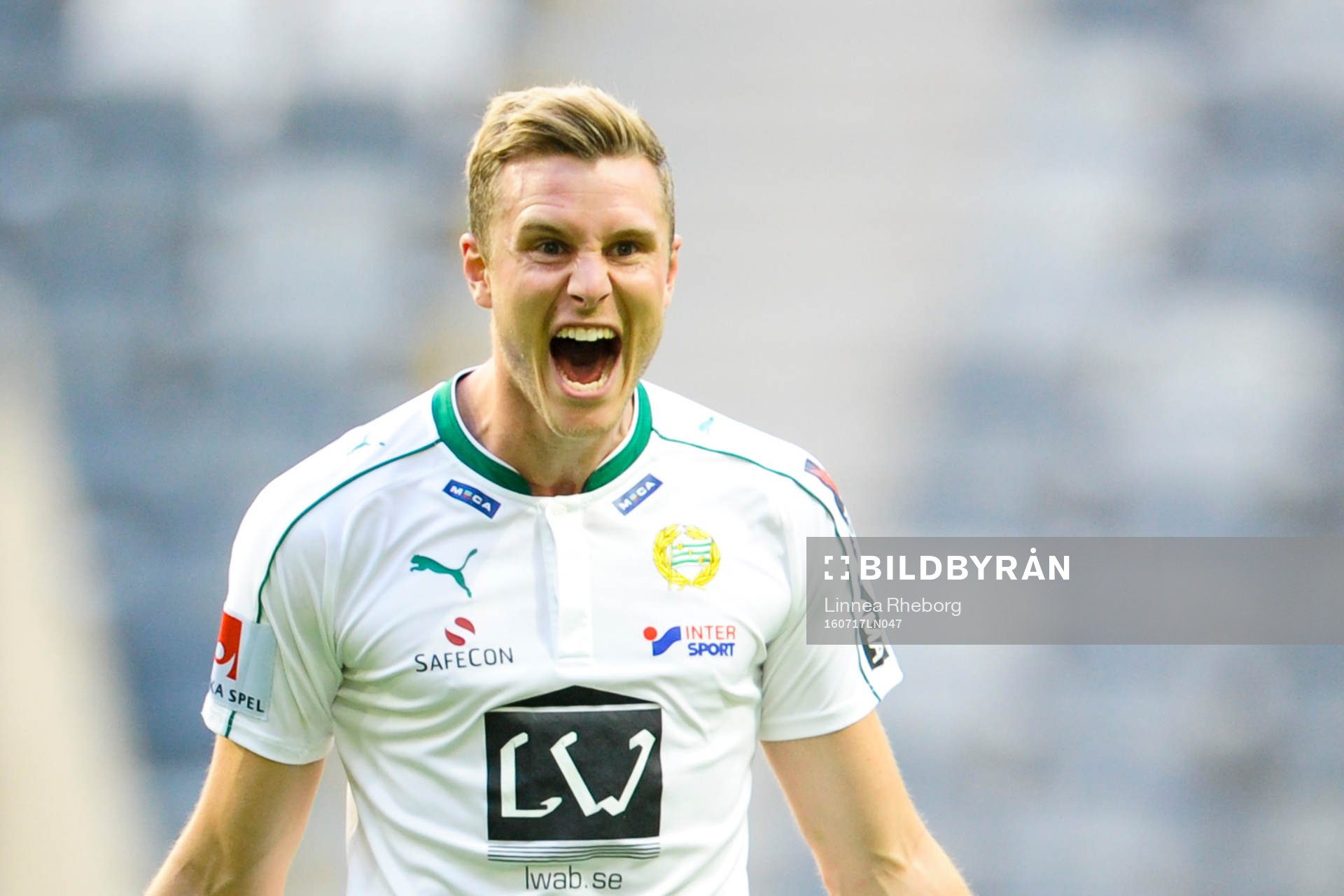 Hammarbys Richard Magyar jublar