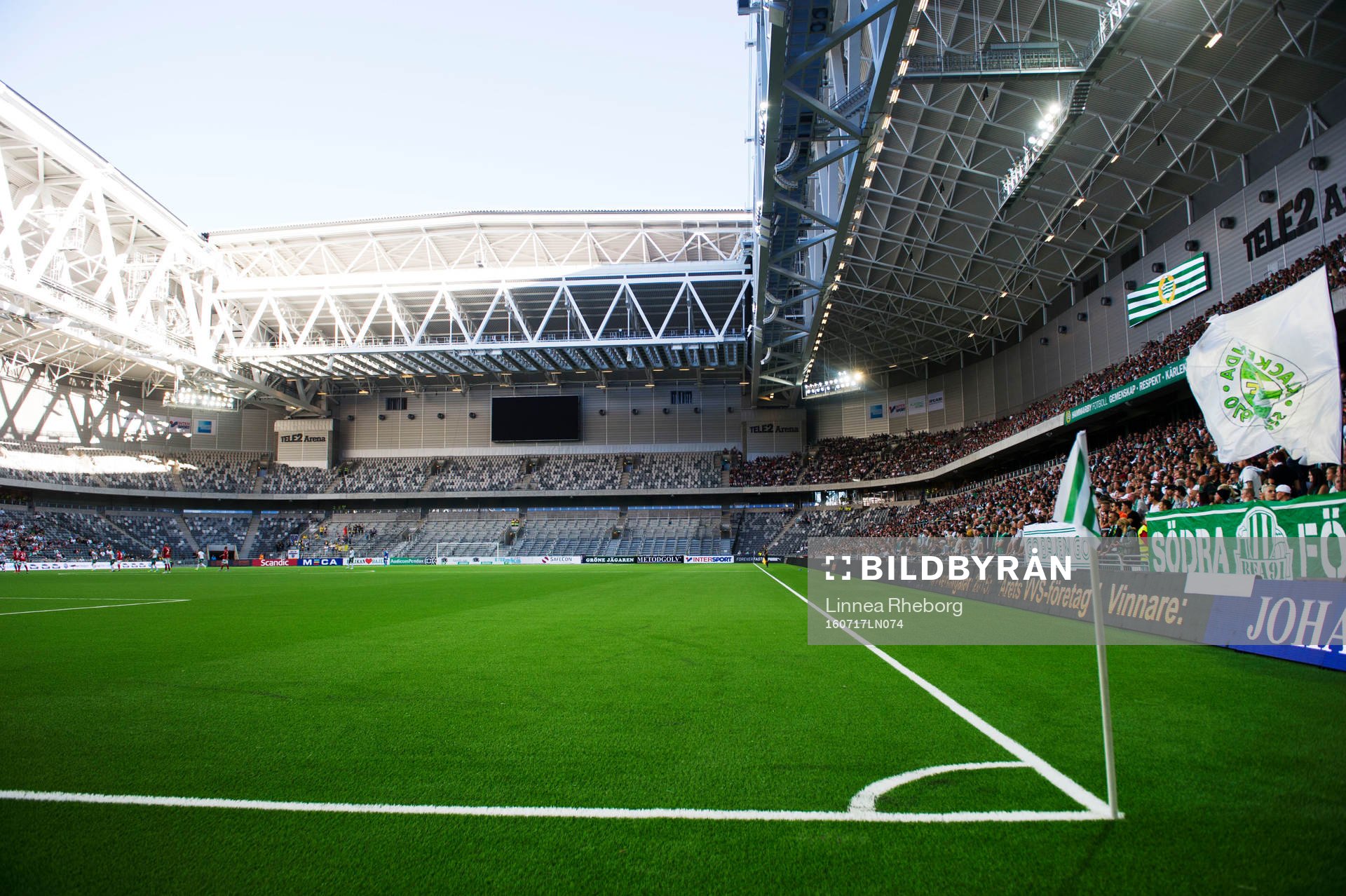 Översikt över interiören av Tele2 Arena
