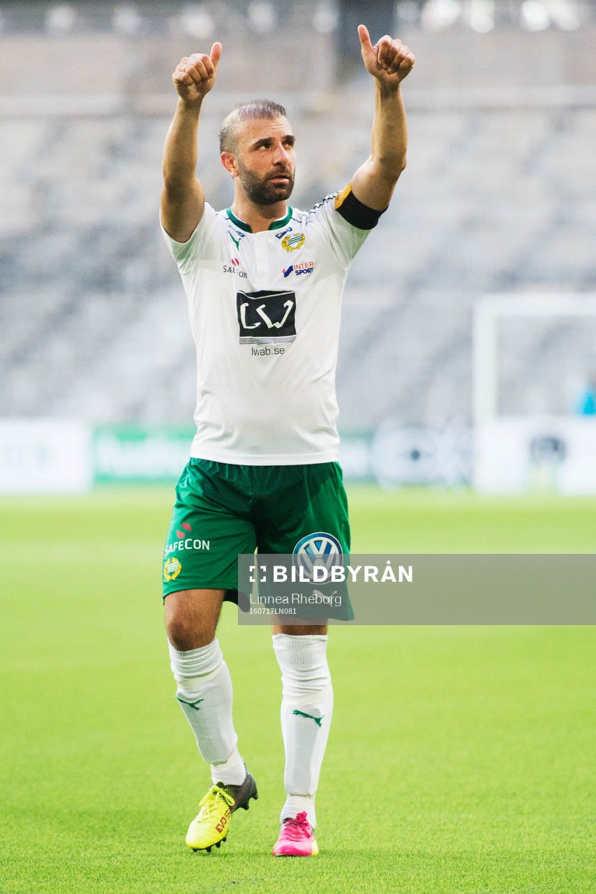Hammarbys Kennedy Bakircioglu tackar publiken