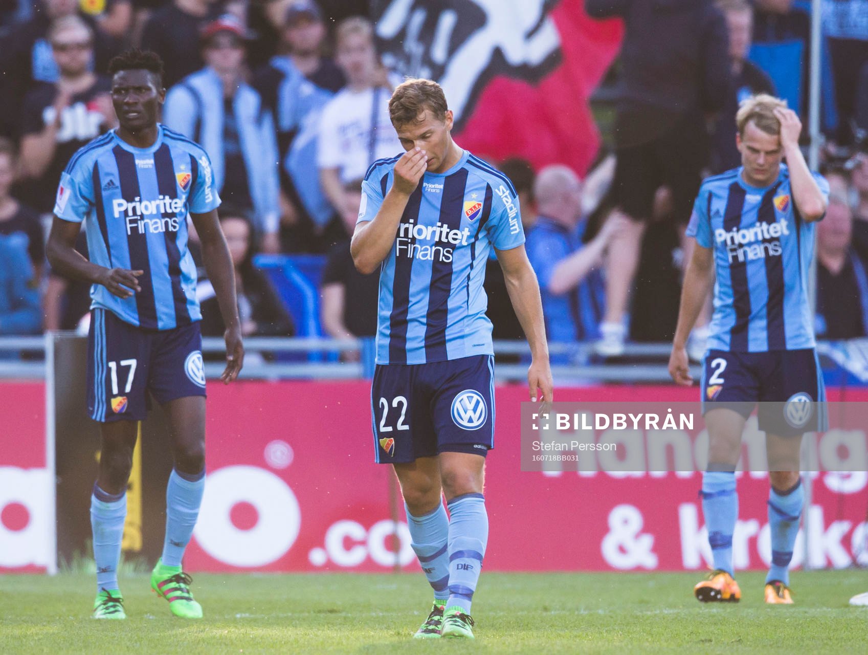 Djurgårdens Michael Olunga, Jesper Karlström och Tim