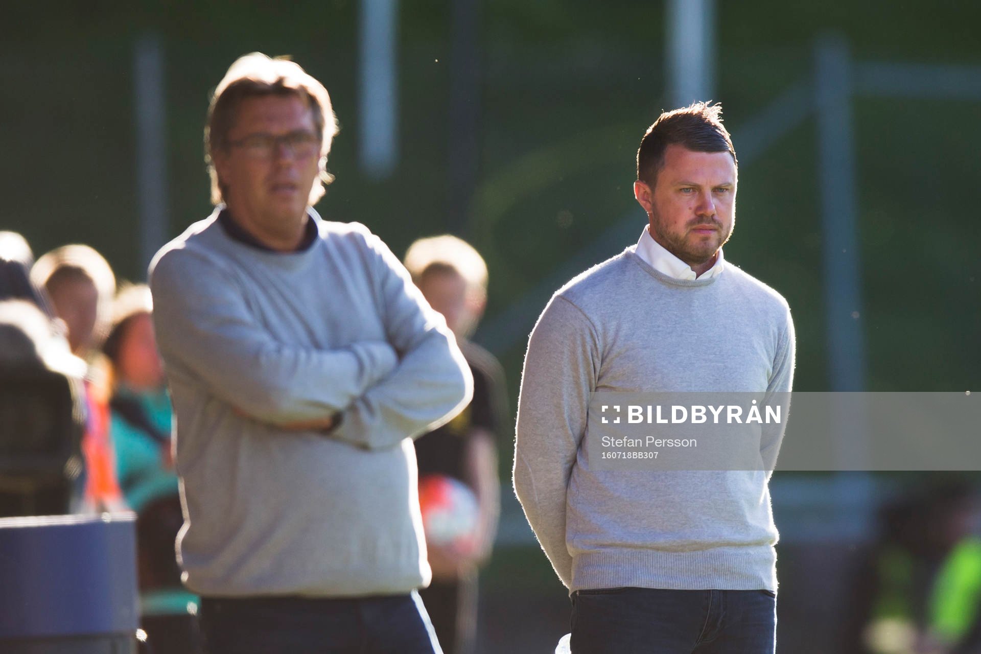 Djurgårdens tränare Per Olsson och Jönköpings tränare