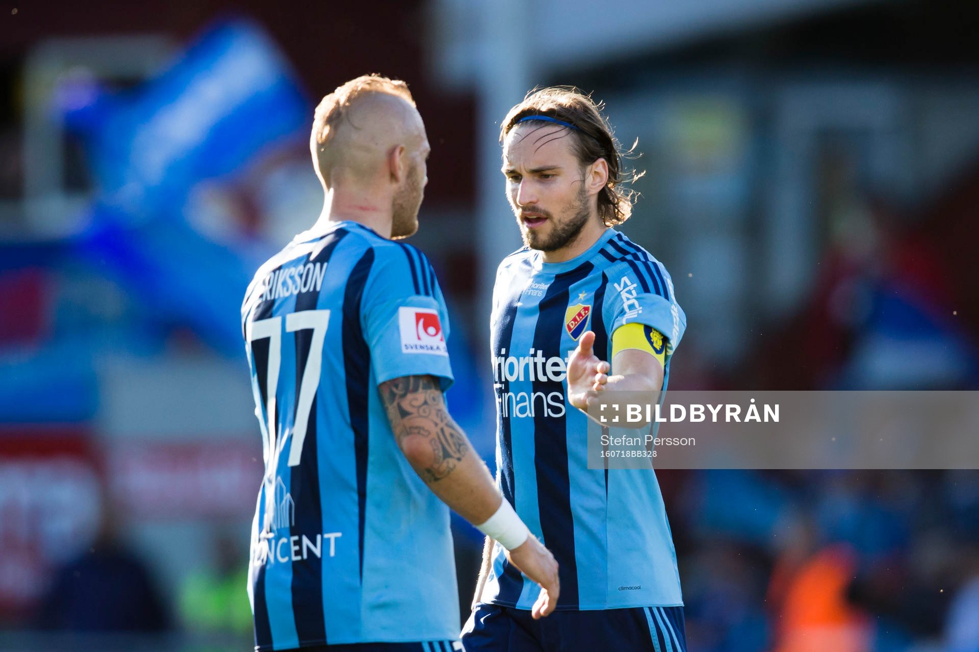 Djurgårdens Magnus Eriksson och Kevin Walker