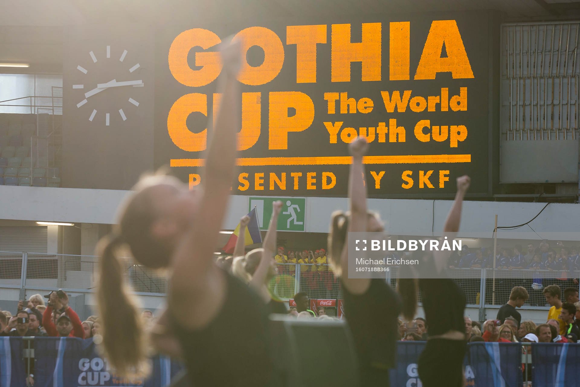 Gothia Cup på en skärm