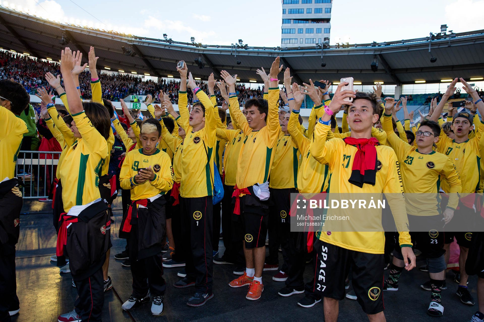Ett brasilianskt lag gör vulkanen