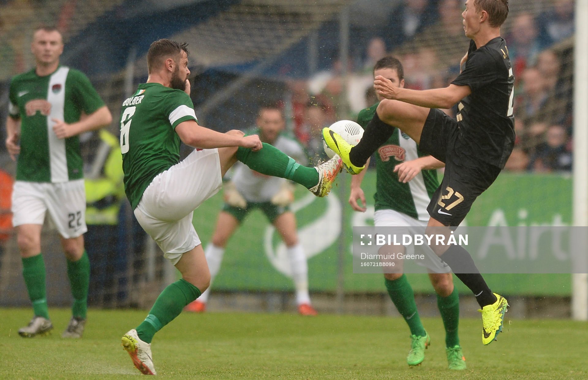 21 July 2016; Greg Bolger of Cork City in action against