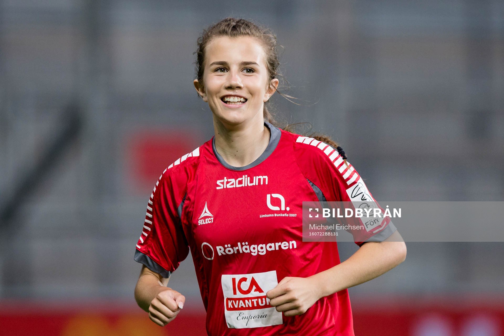 LB07s Andrea Begic jublar efter 4-0 under Gothia Cup finalen mellan LB07 och Zenith den 22 juli 2016 i Göteborg.